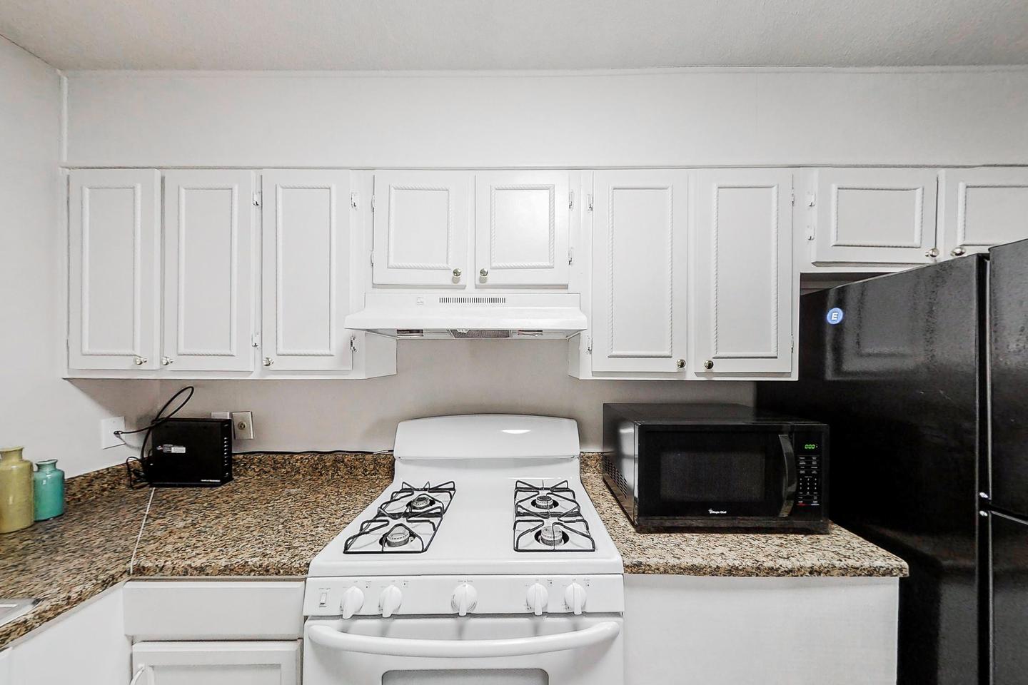 Common spaces including the kitchen