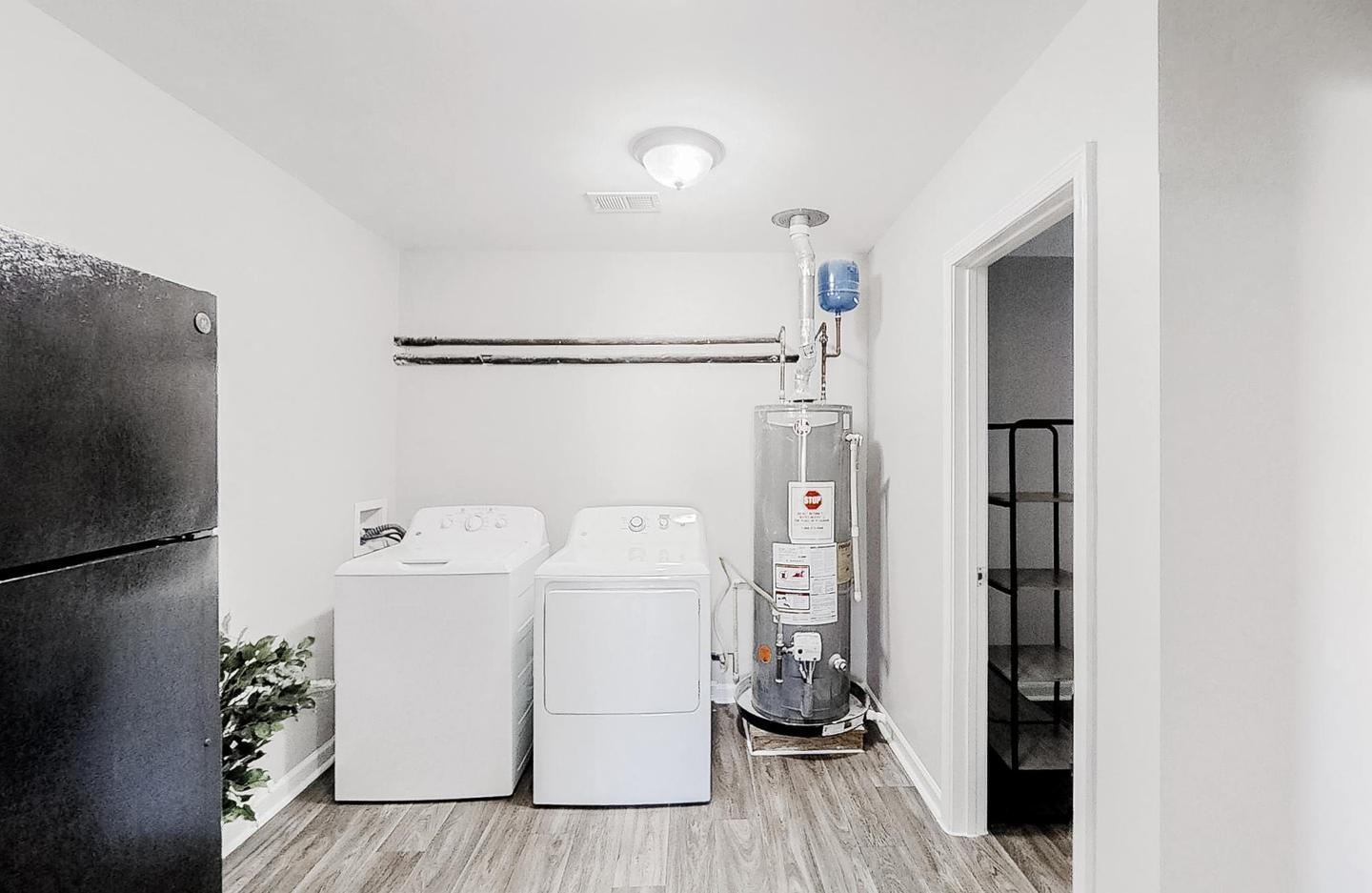 Common spaces including the kitchen