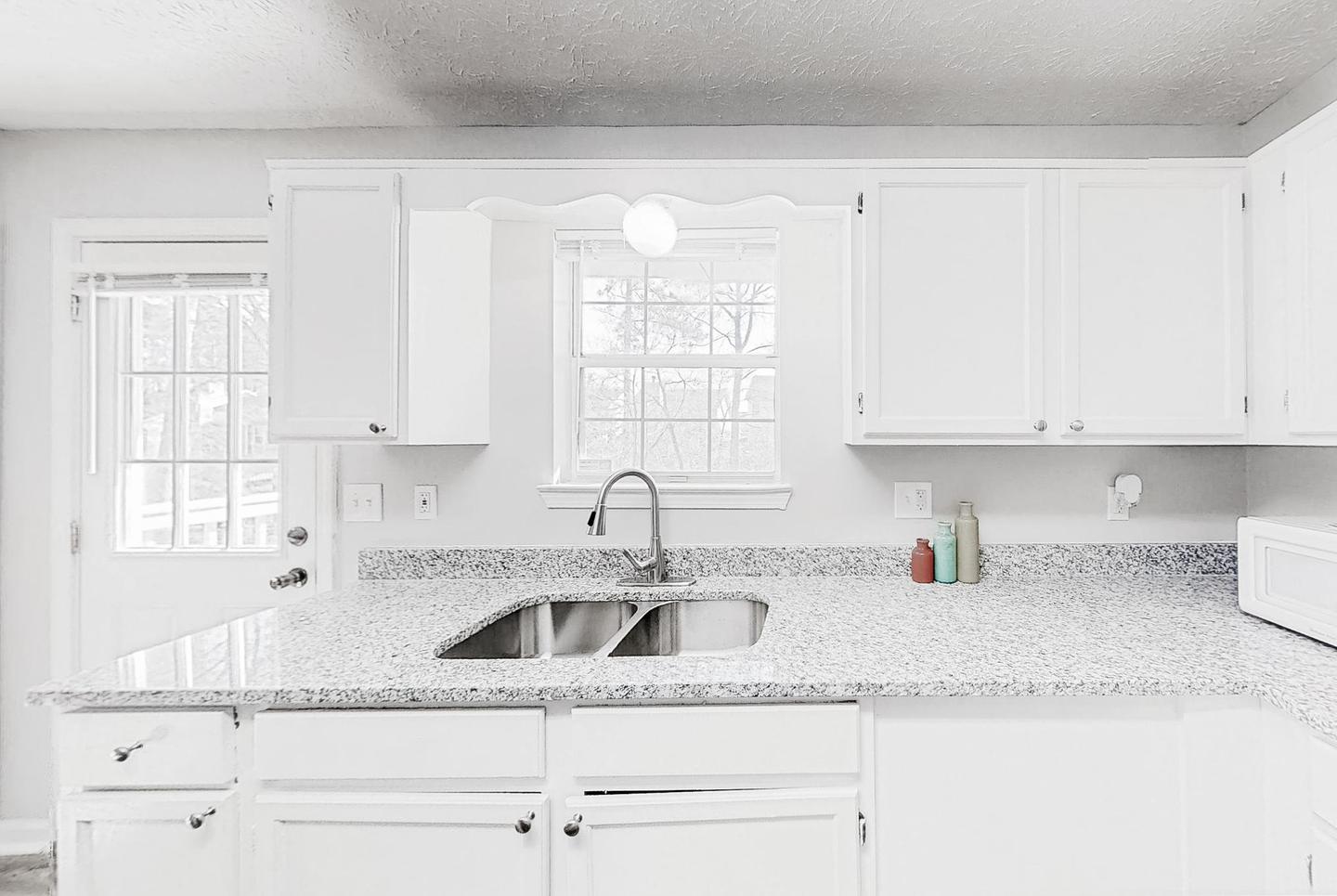 Common spaces including the kitchen