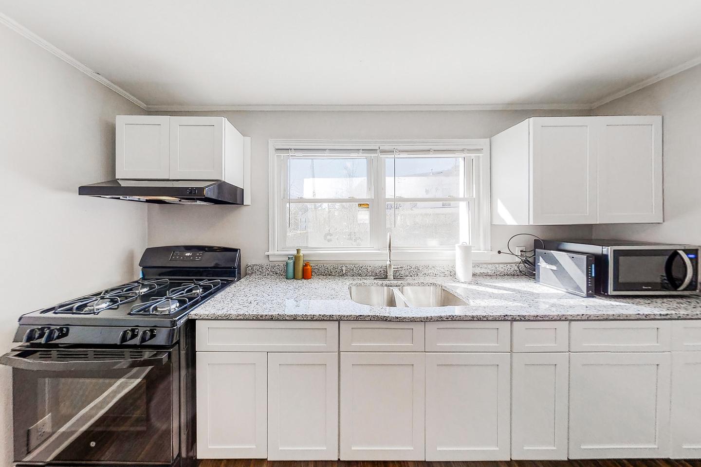 Common spaces including the kitchen