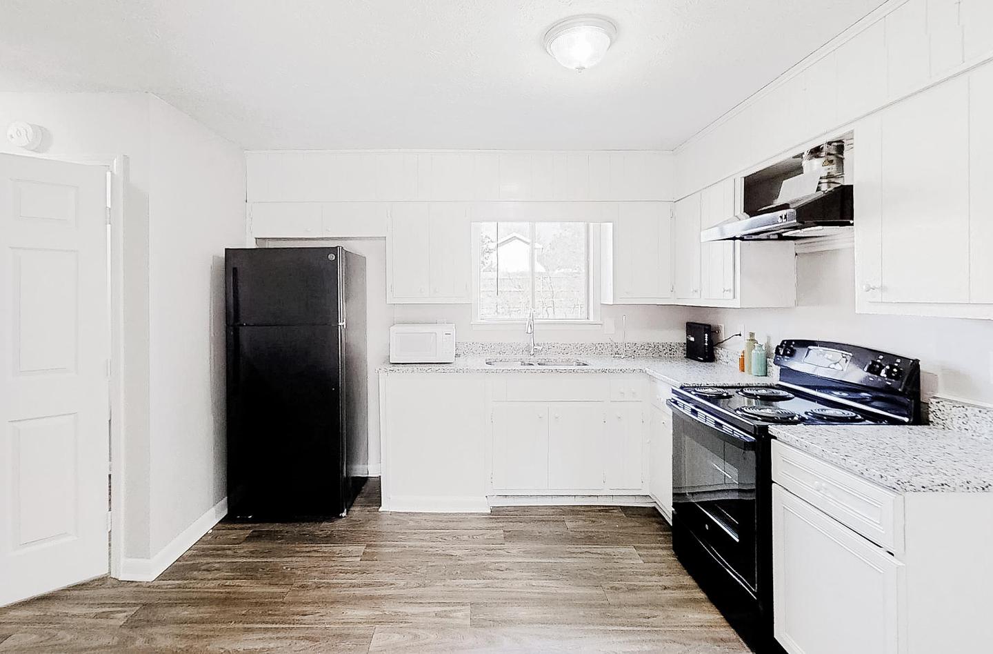 Common spaces including the kitchen