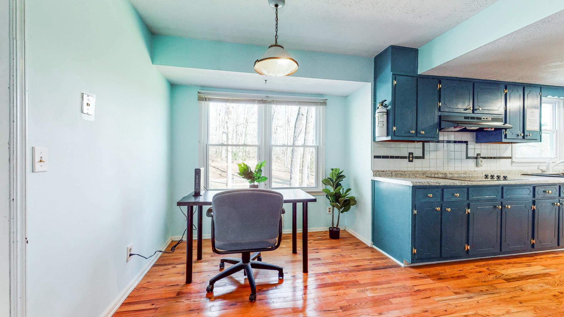 Common spaces including the kitchen