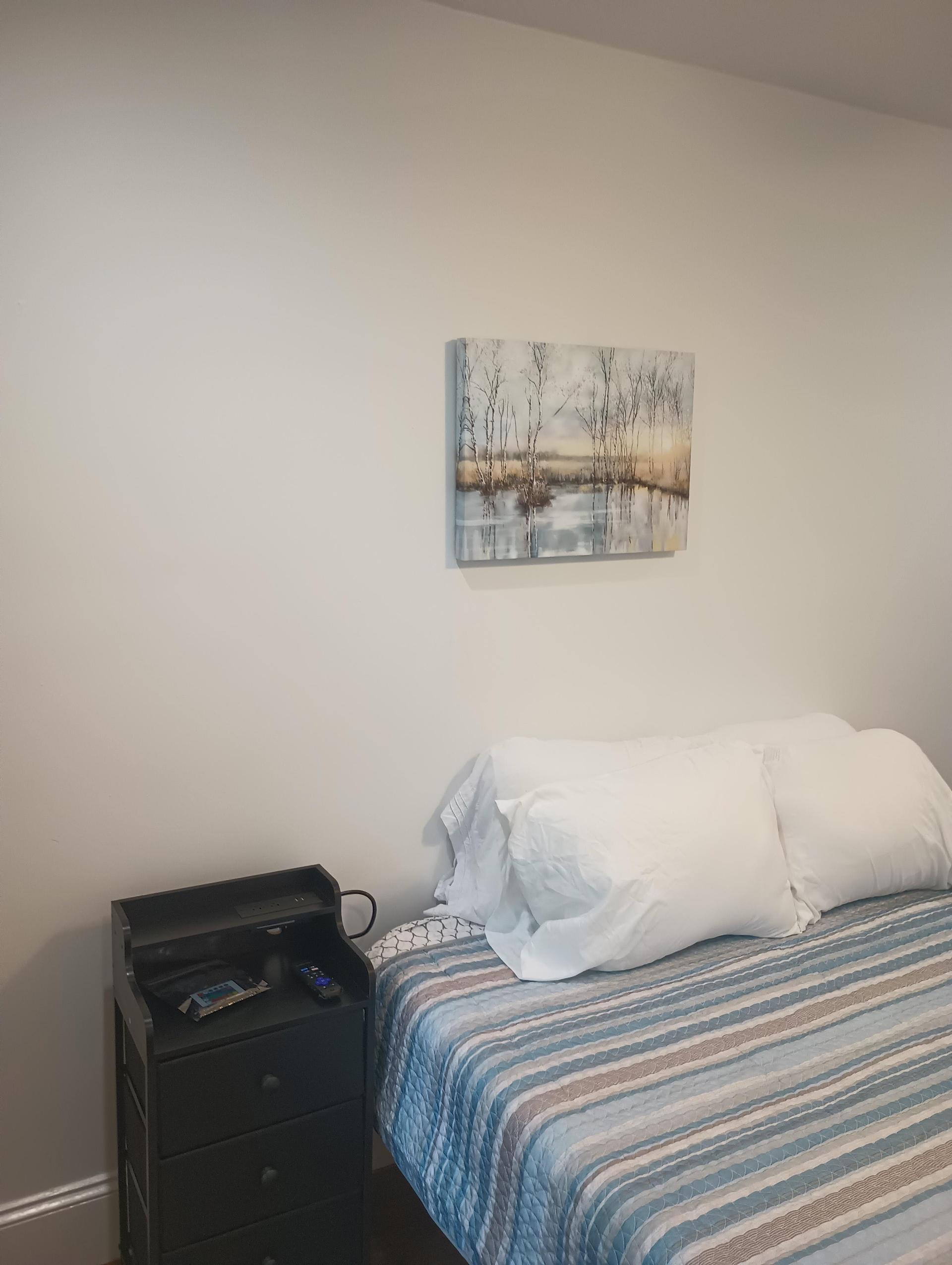 Bed and end table