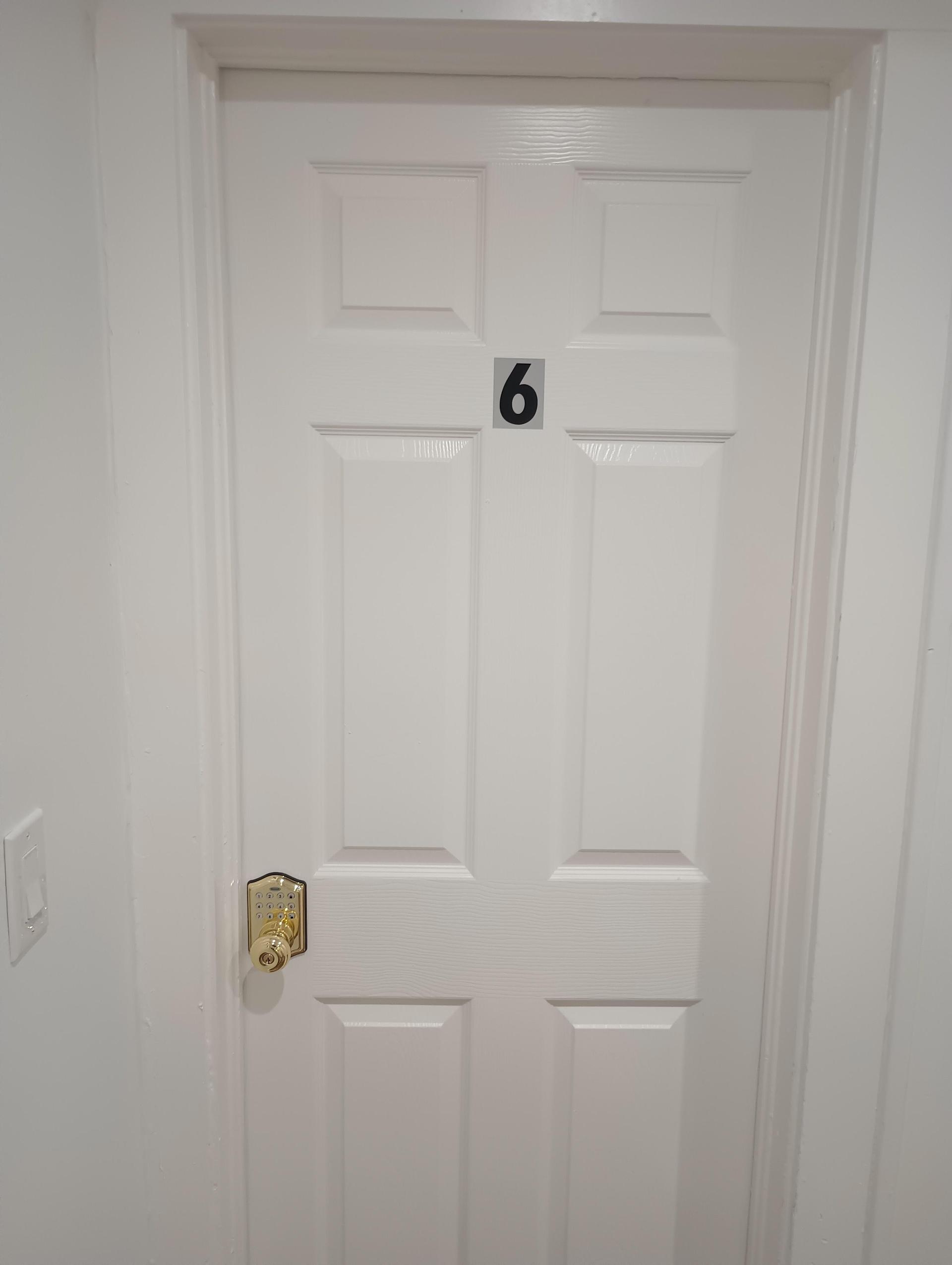 Room 6 door