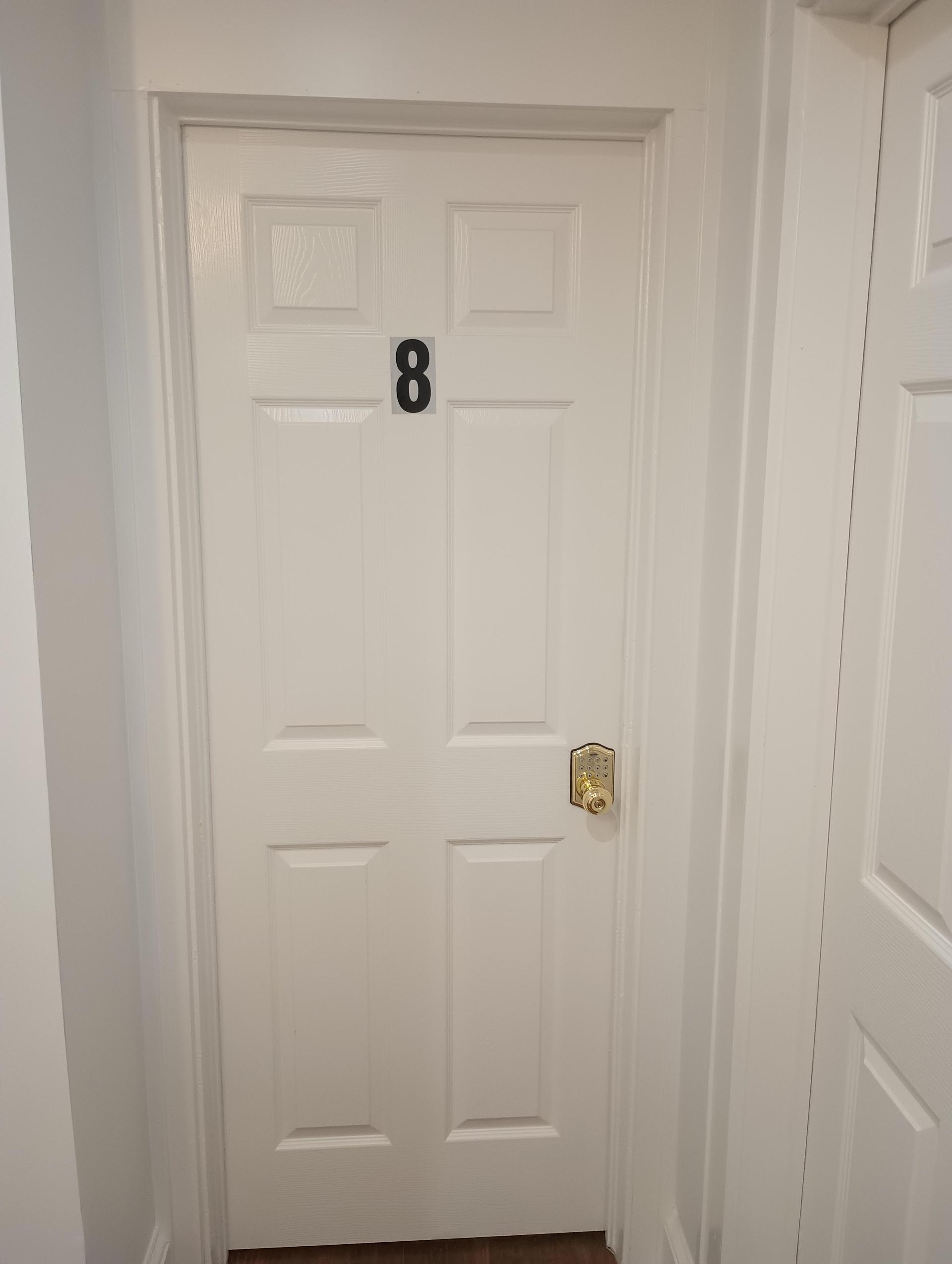 Room 8 door