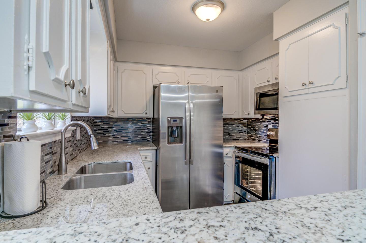 Common spaces including the kitchen