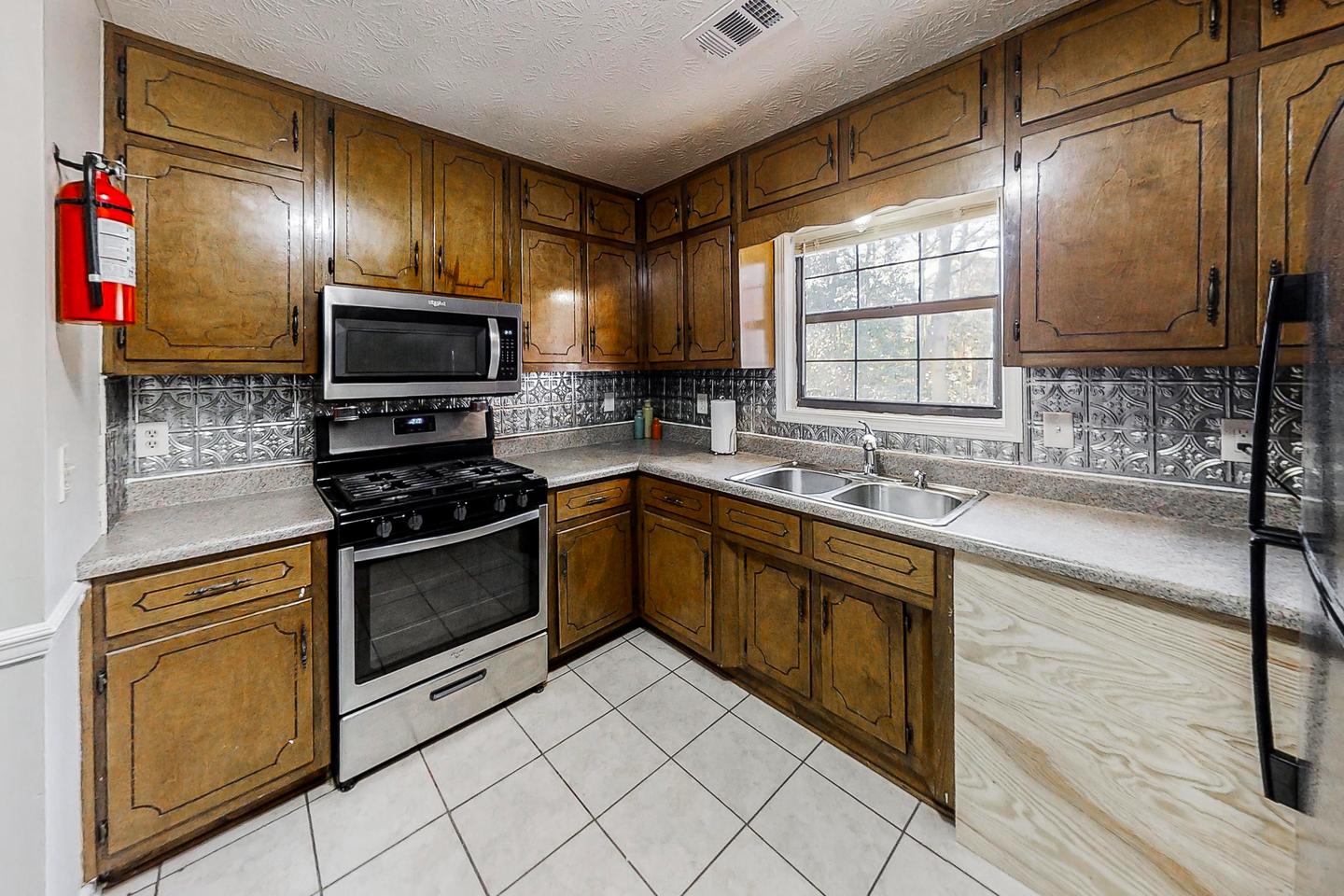 Common spaces including the kitchen