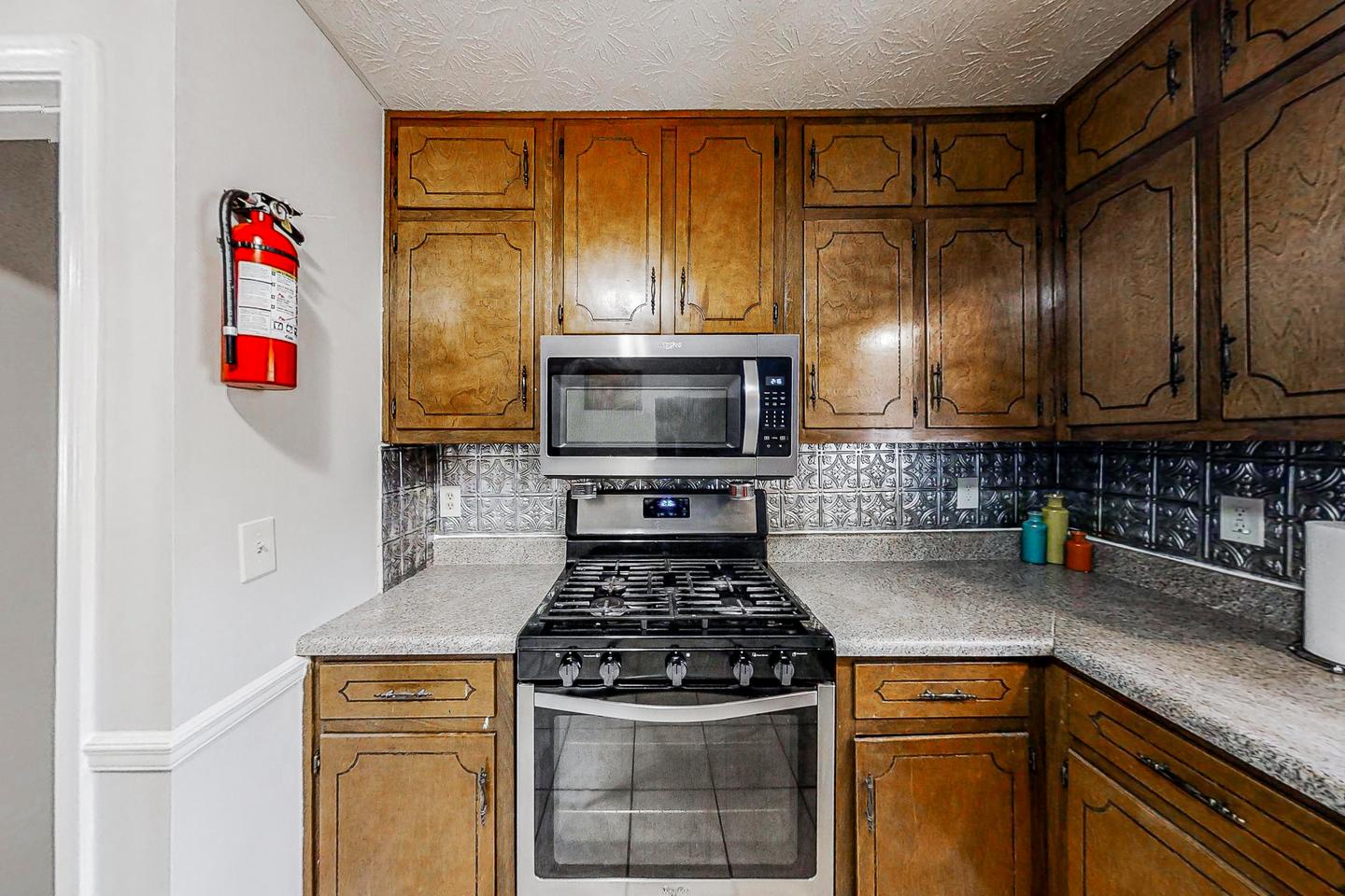 Common spaces including the kitchen