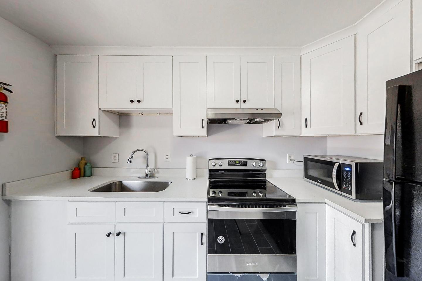Common spaces including the kitchen