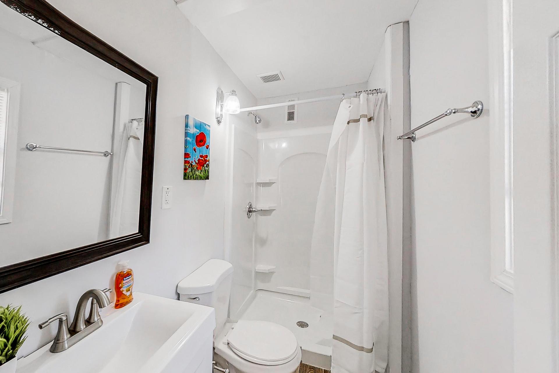 bathroom, detected: shower
