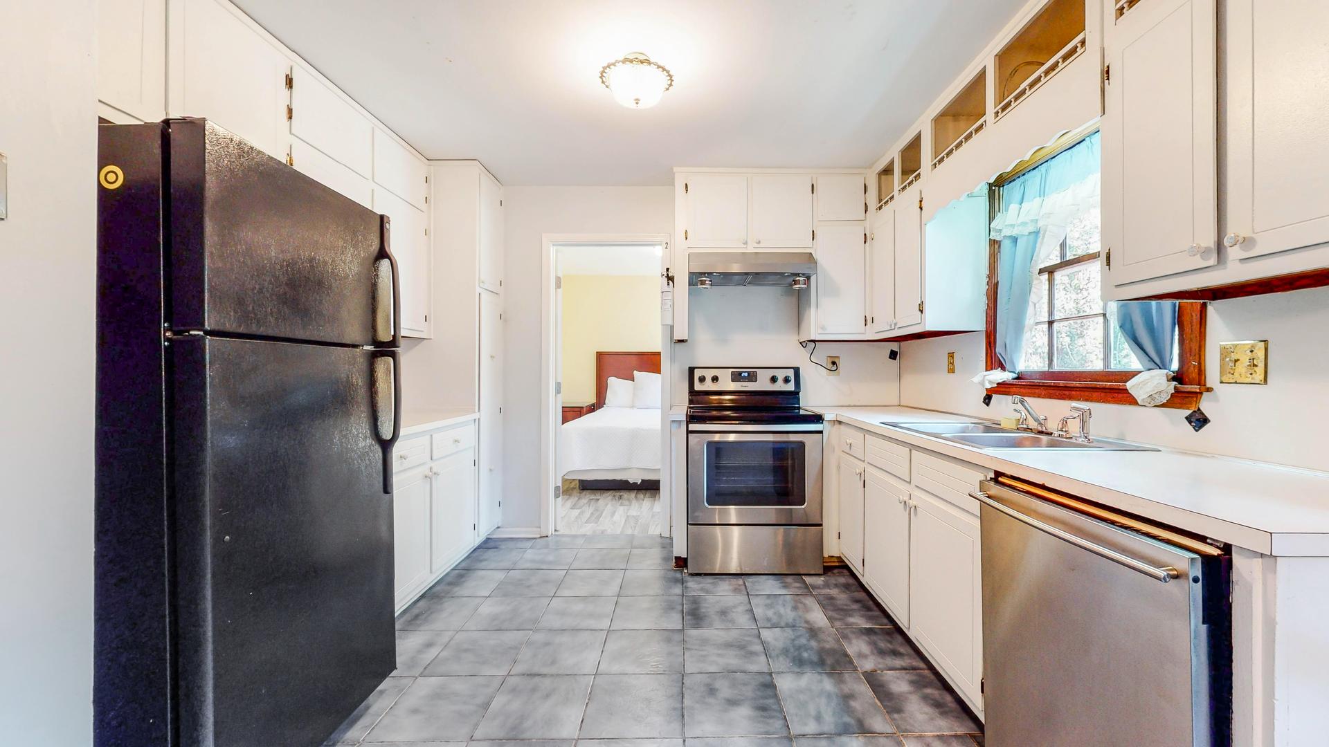 Common spaces including the kitchen