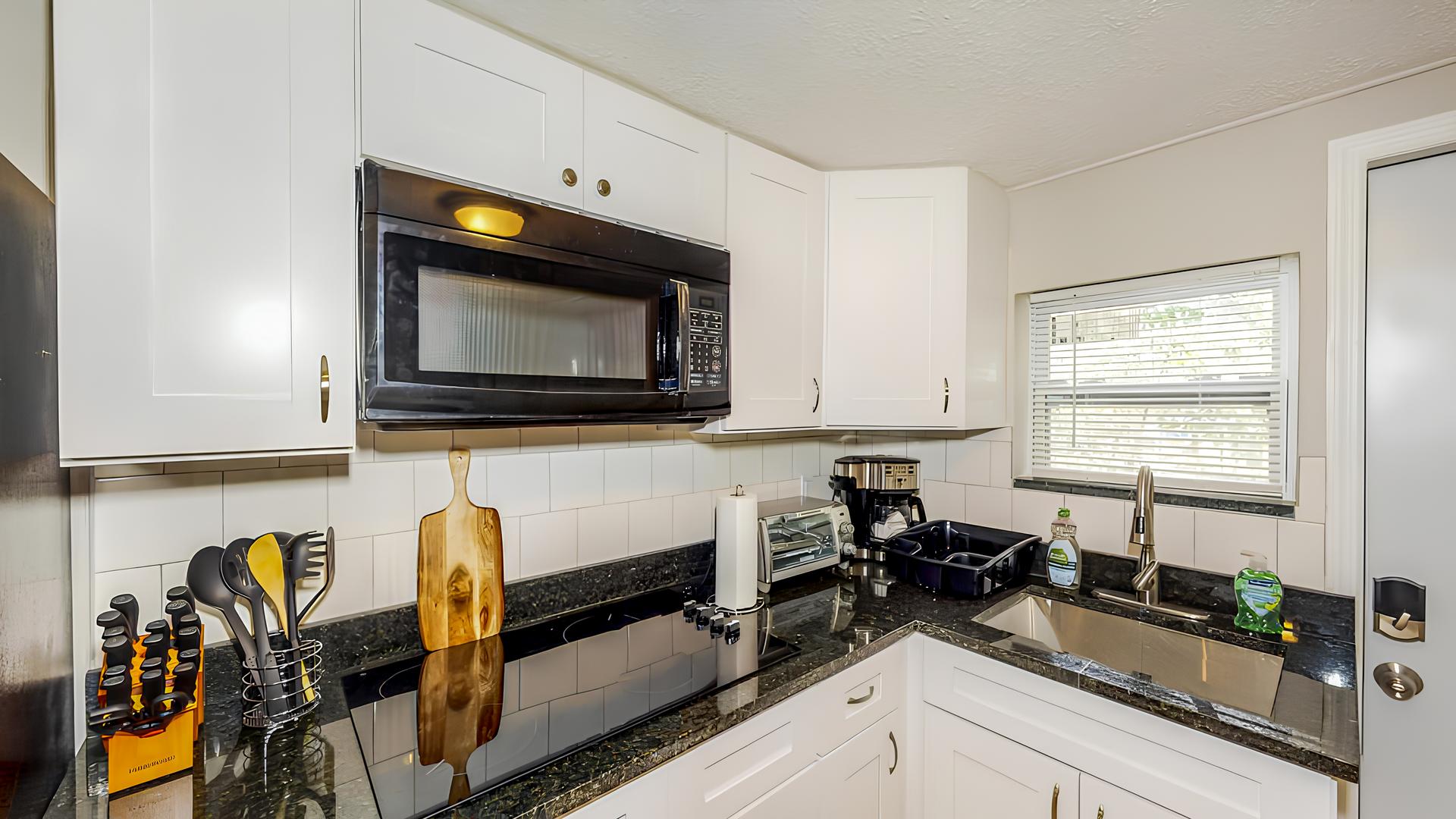 Common spaces including the kitchen