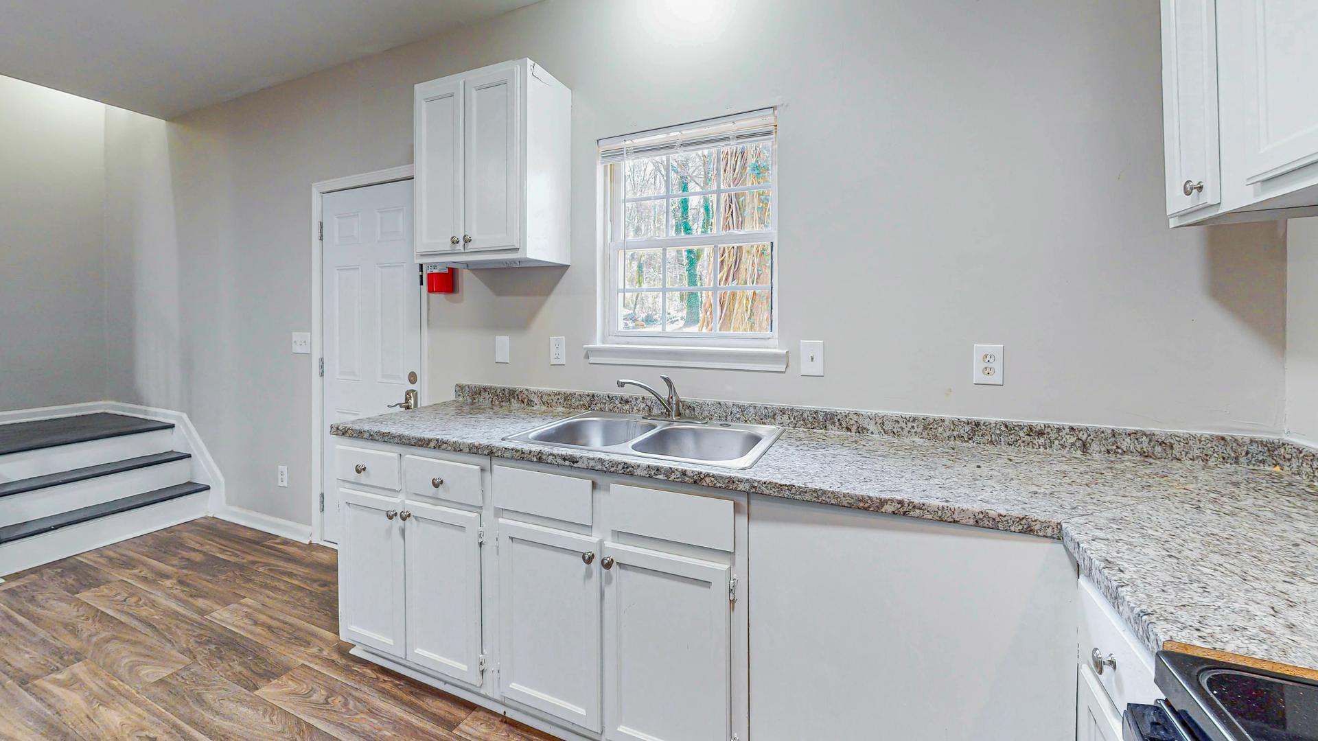 Common spaces including the kitchen