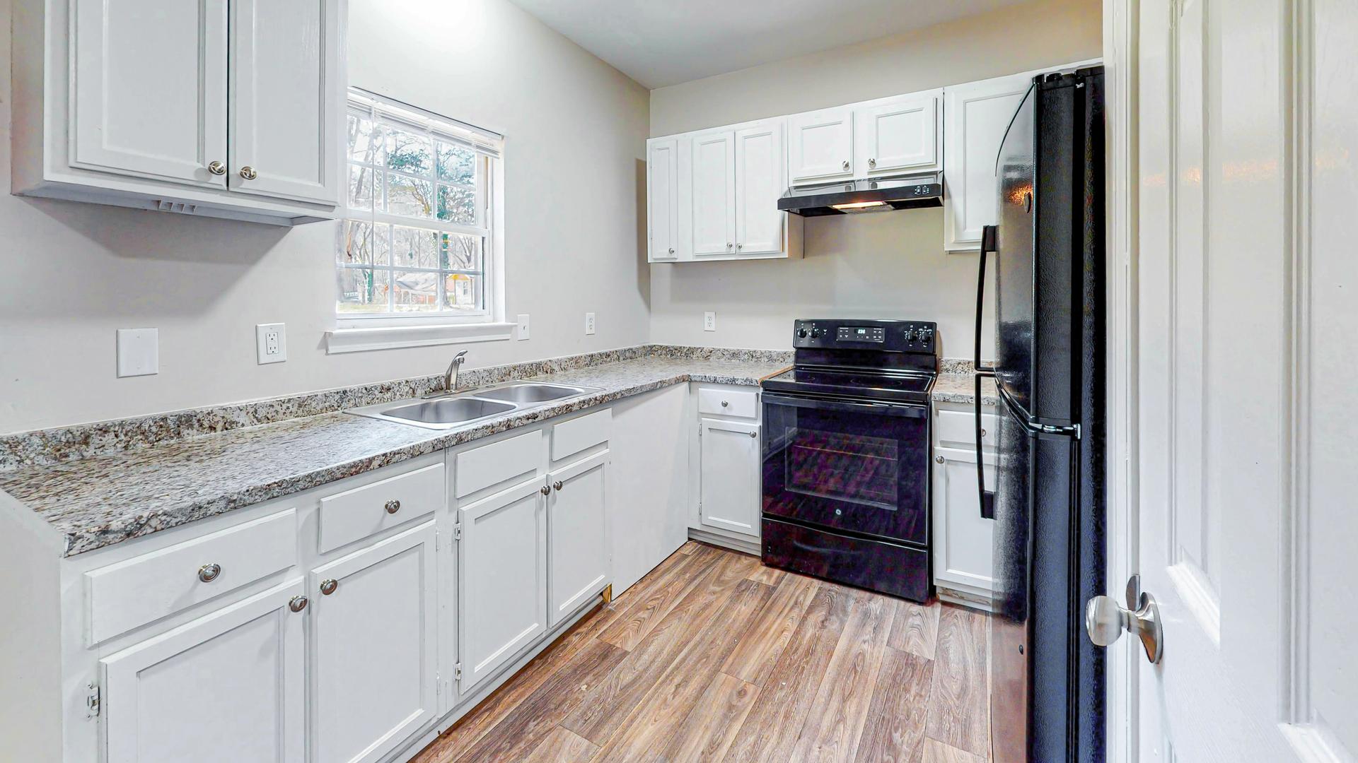 Common spaces including the kitchen
