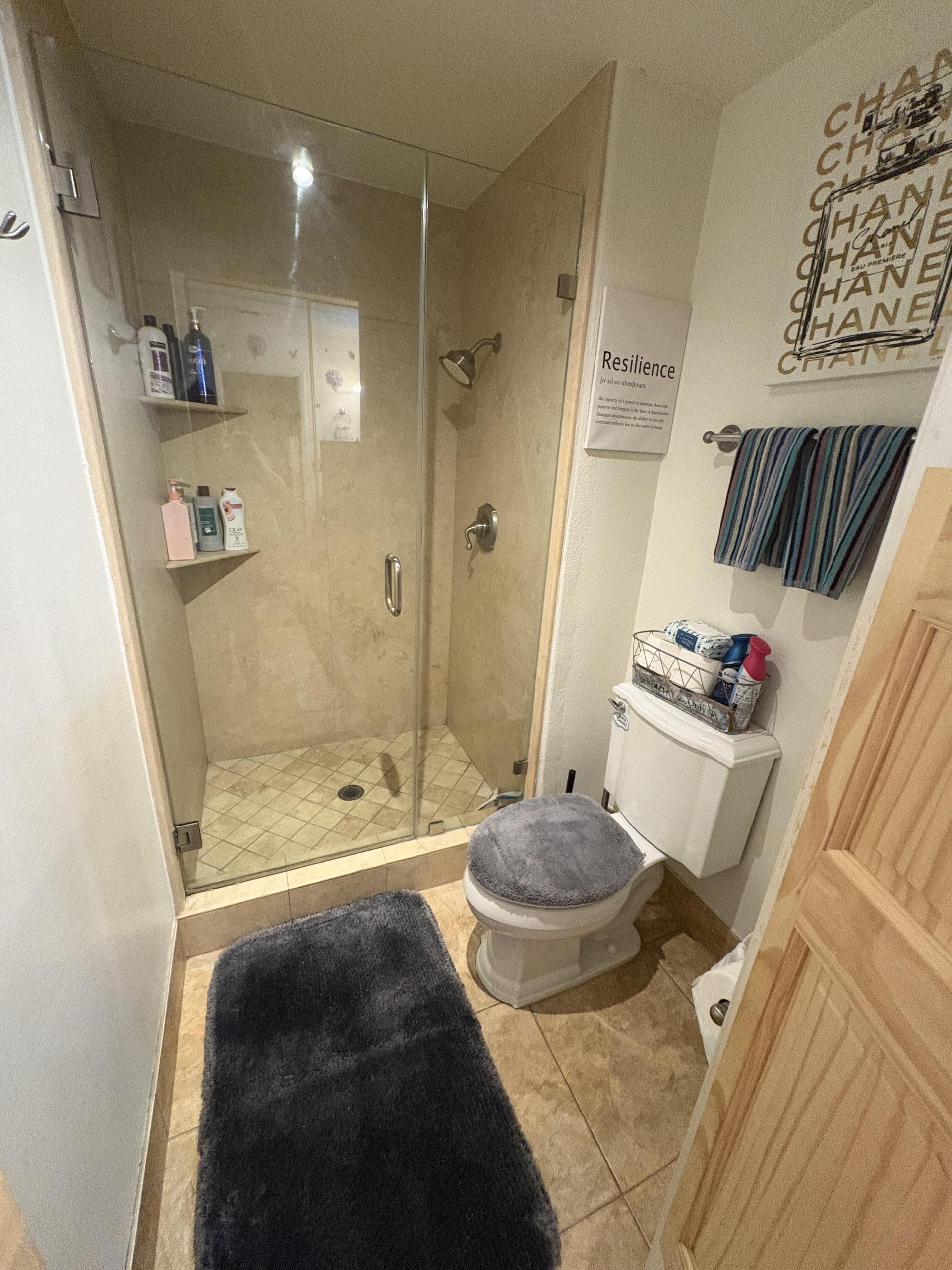 Enclosed within room bathroom