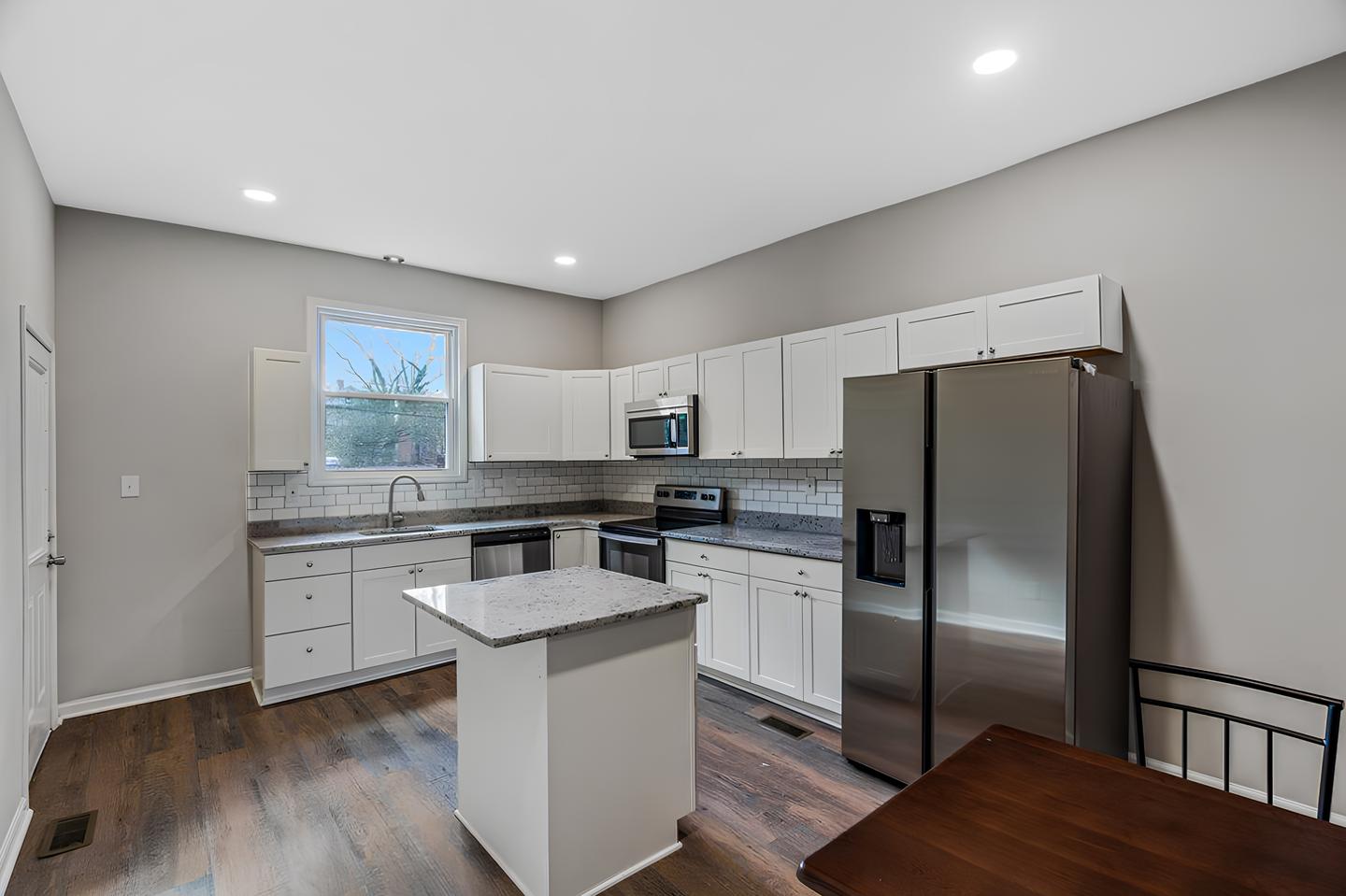 Common spaces including the kitchen