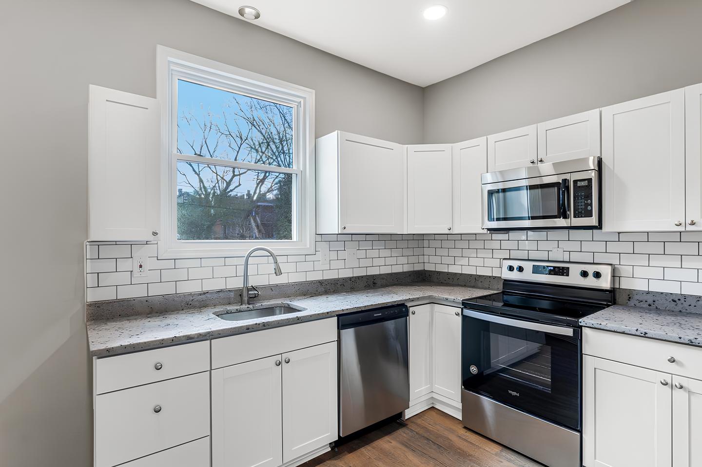 Common spaces including the kitchen