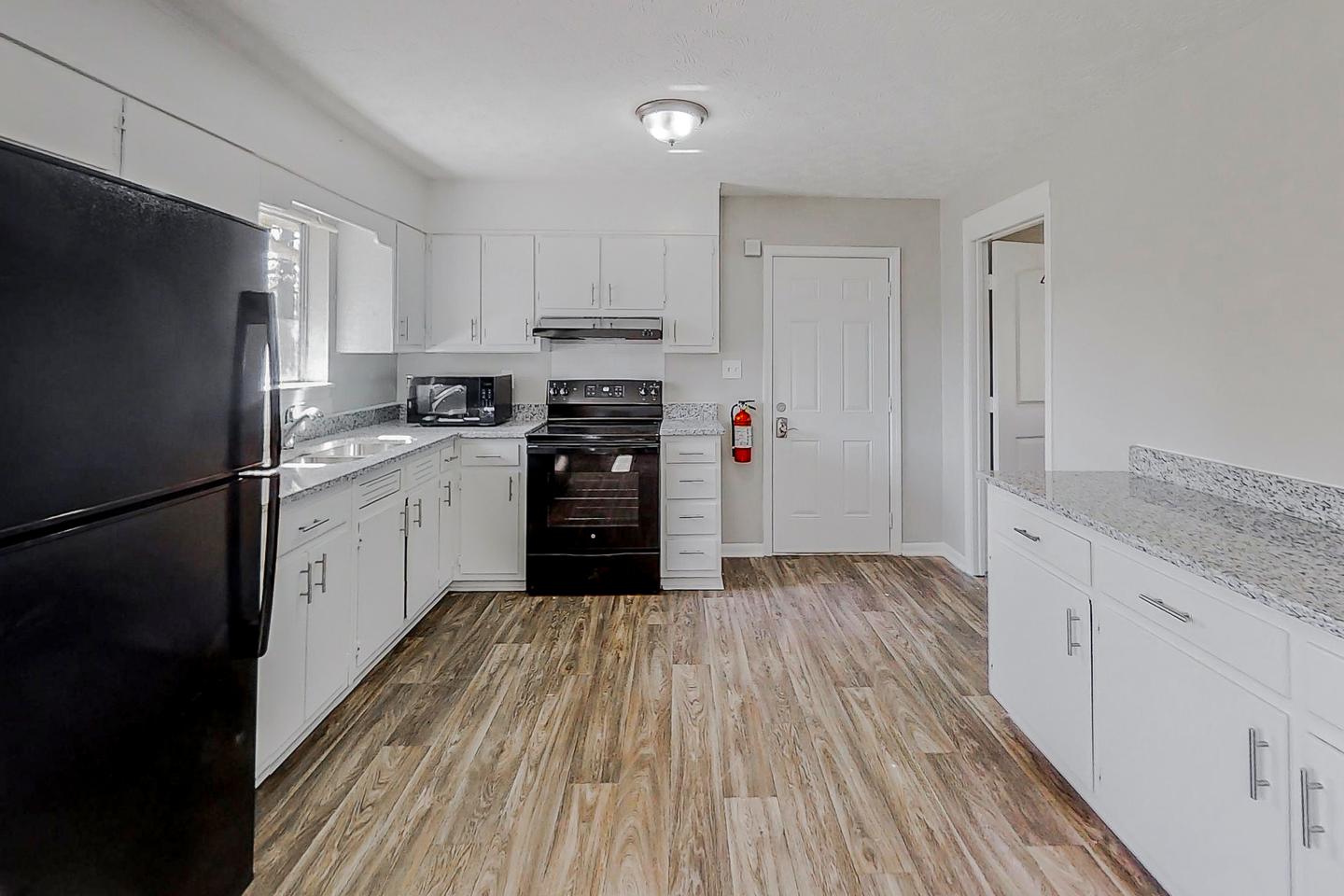 Common spaces including the kitchen