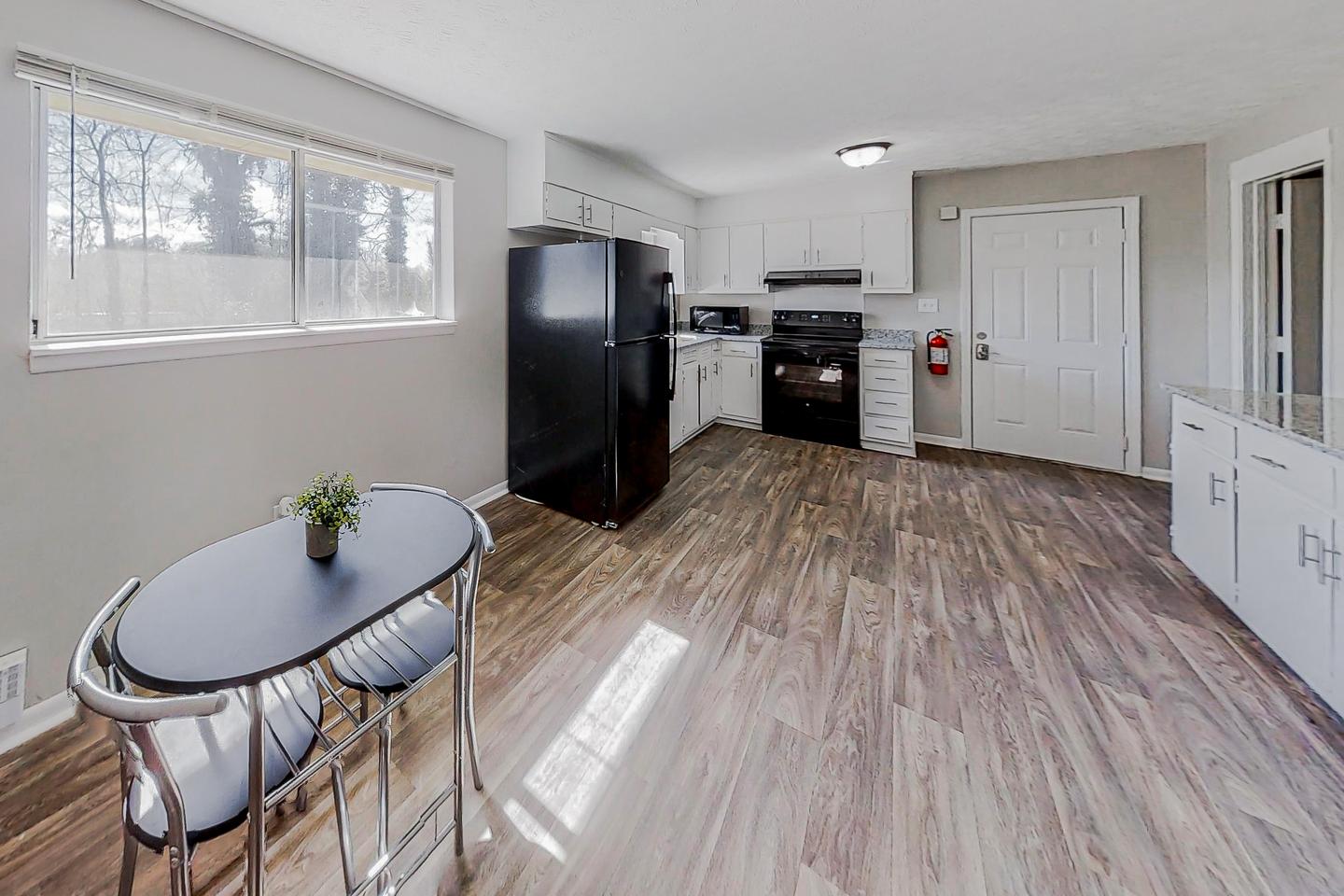 Common spaces including the kitchen