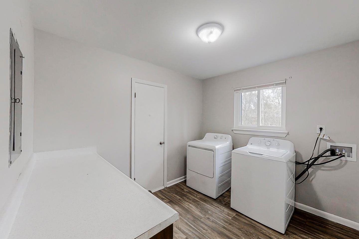 Common spaces including the kitchen