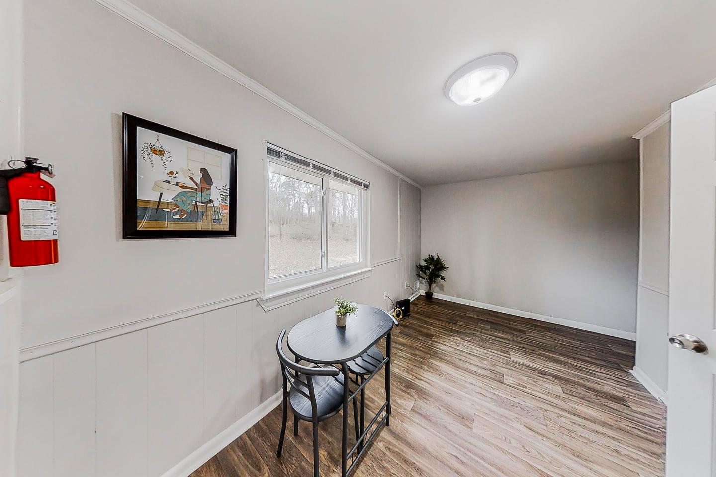 Common spaces including the kitchen