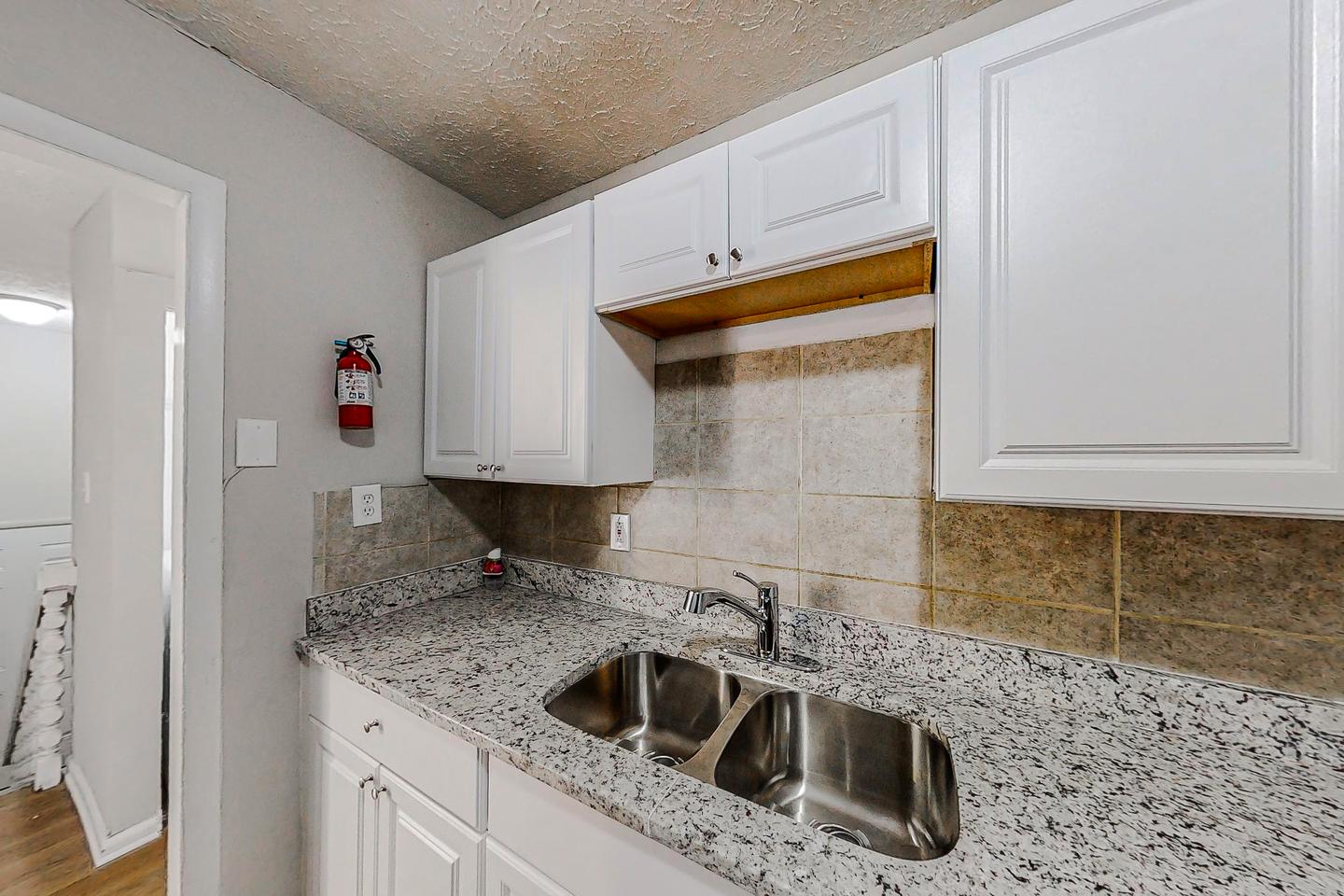 Common spaces including the kitchen