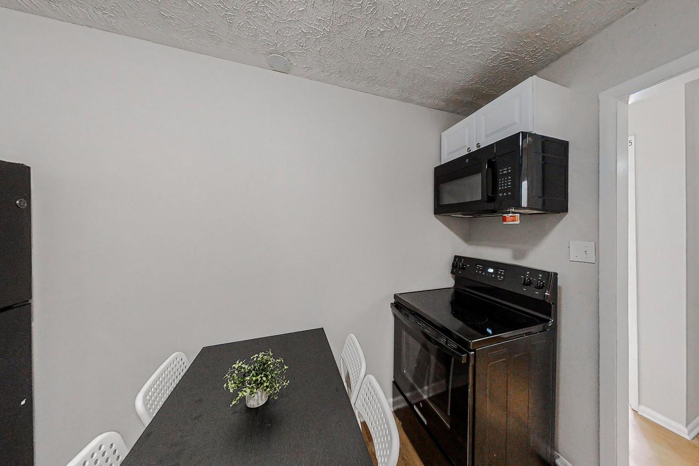 Common spaces including the kitchen