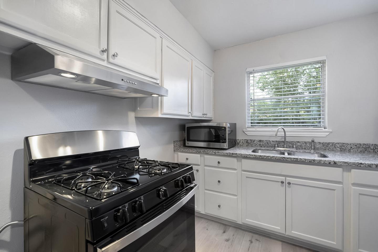 Common spaces including the kitchen