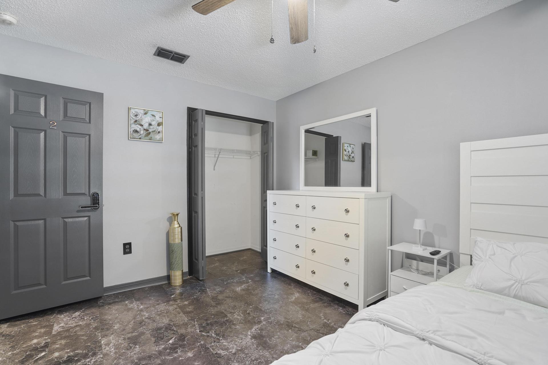 Closet & Drawers for all of your clothing needs.