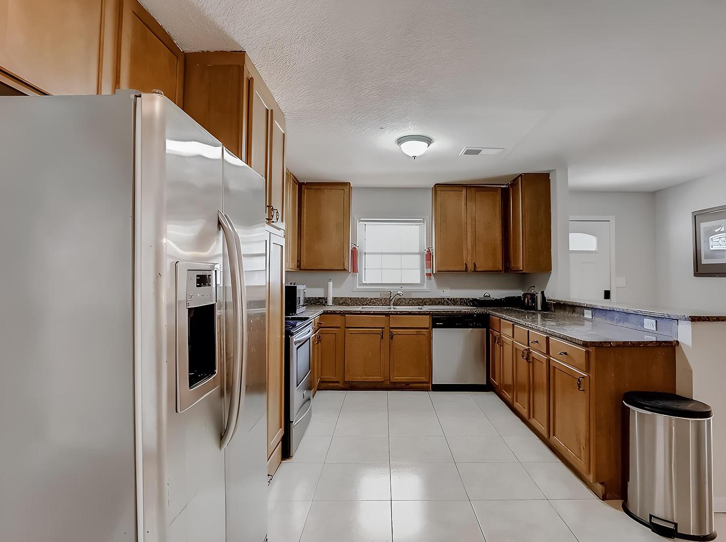 Common spaces including the kitchen