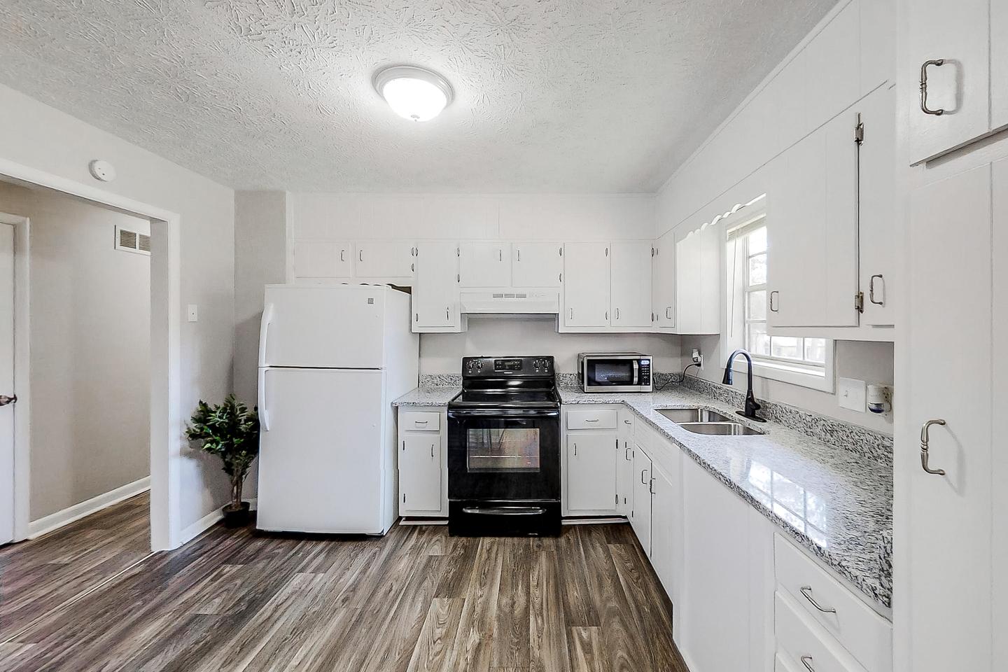 Common spaces including the kitchen