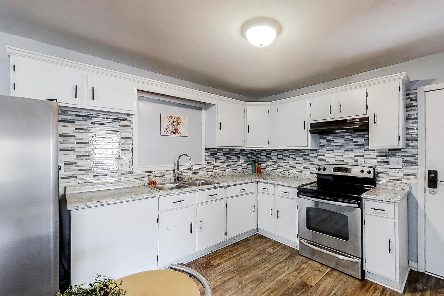 Common spaces including the kitchen