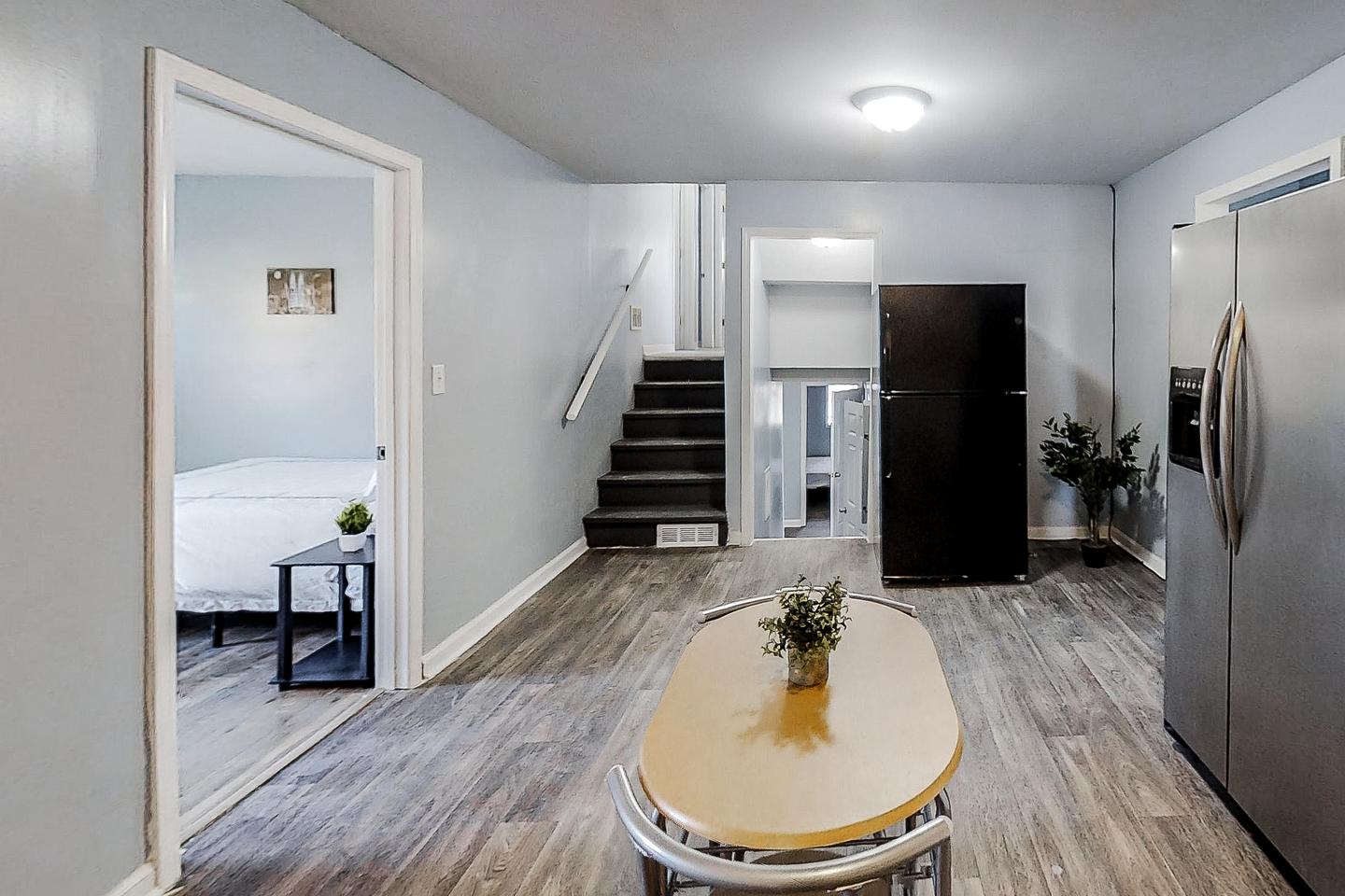 Common spaces including the kitchen