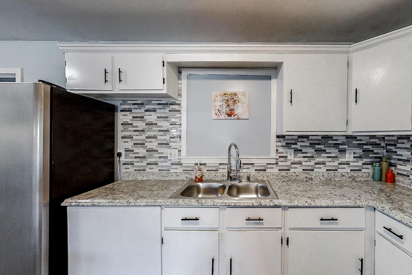 Common spaces including the kitchen