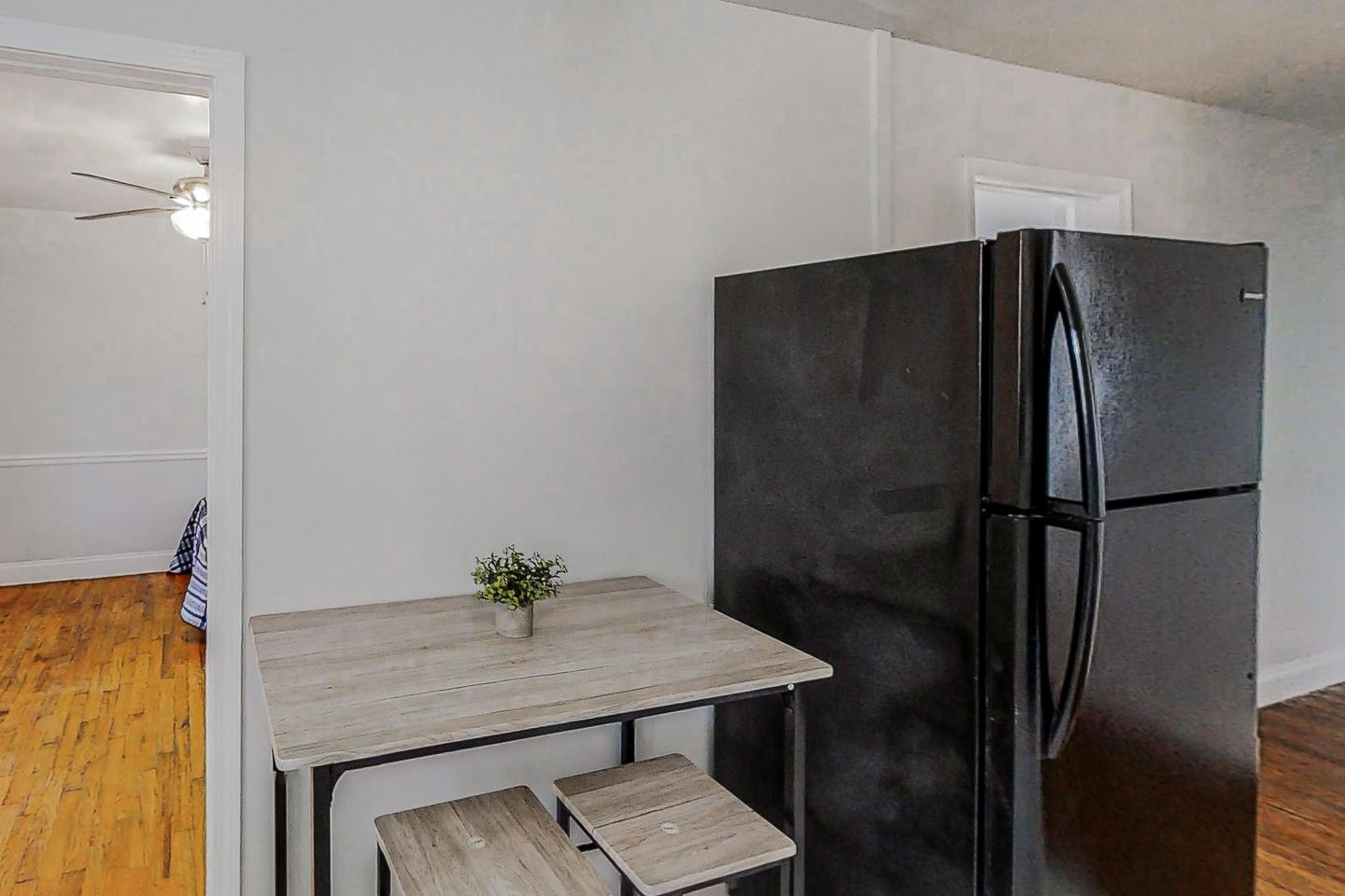 Common spaces including the kitchen