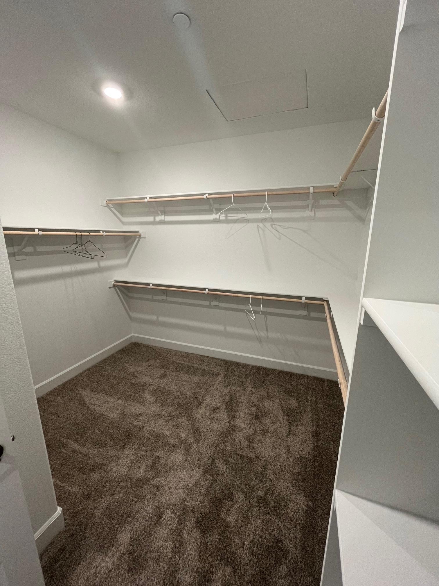 Large walk in closet!