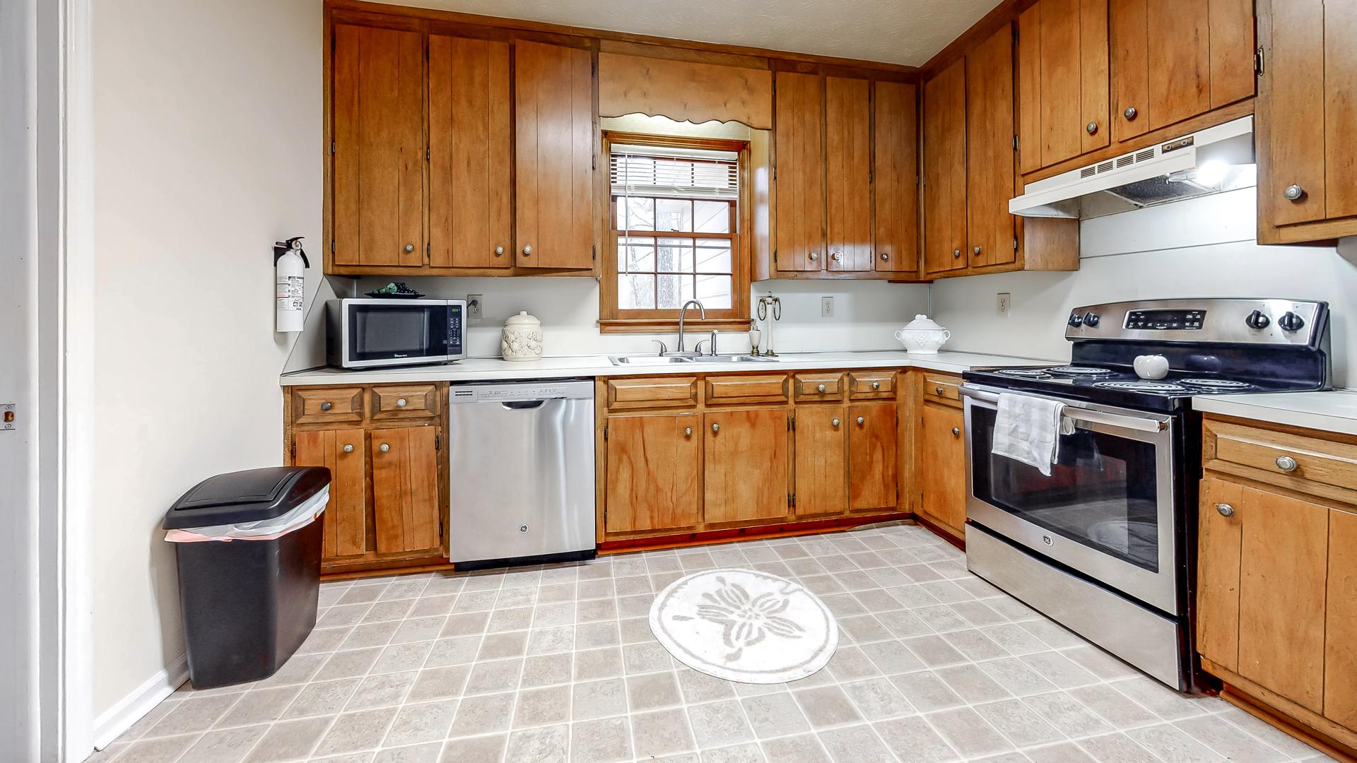 Common spaces including the kitchen