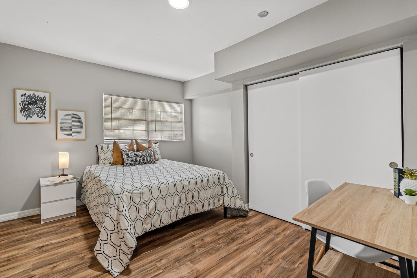 Common spaces including the kitchen