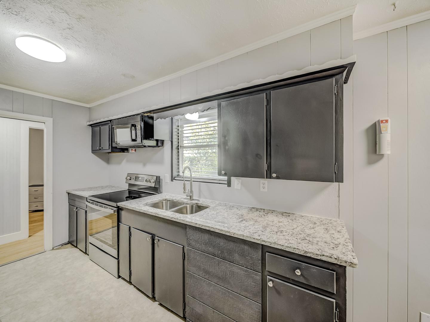 Common spaces including the kitchen