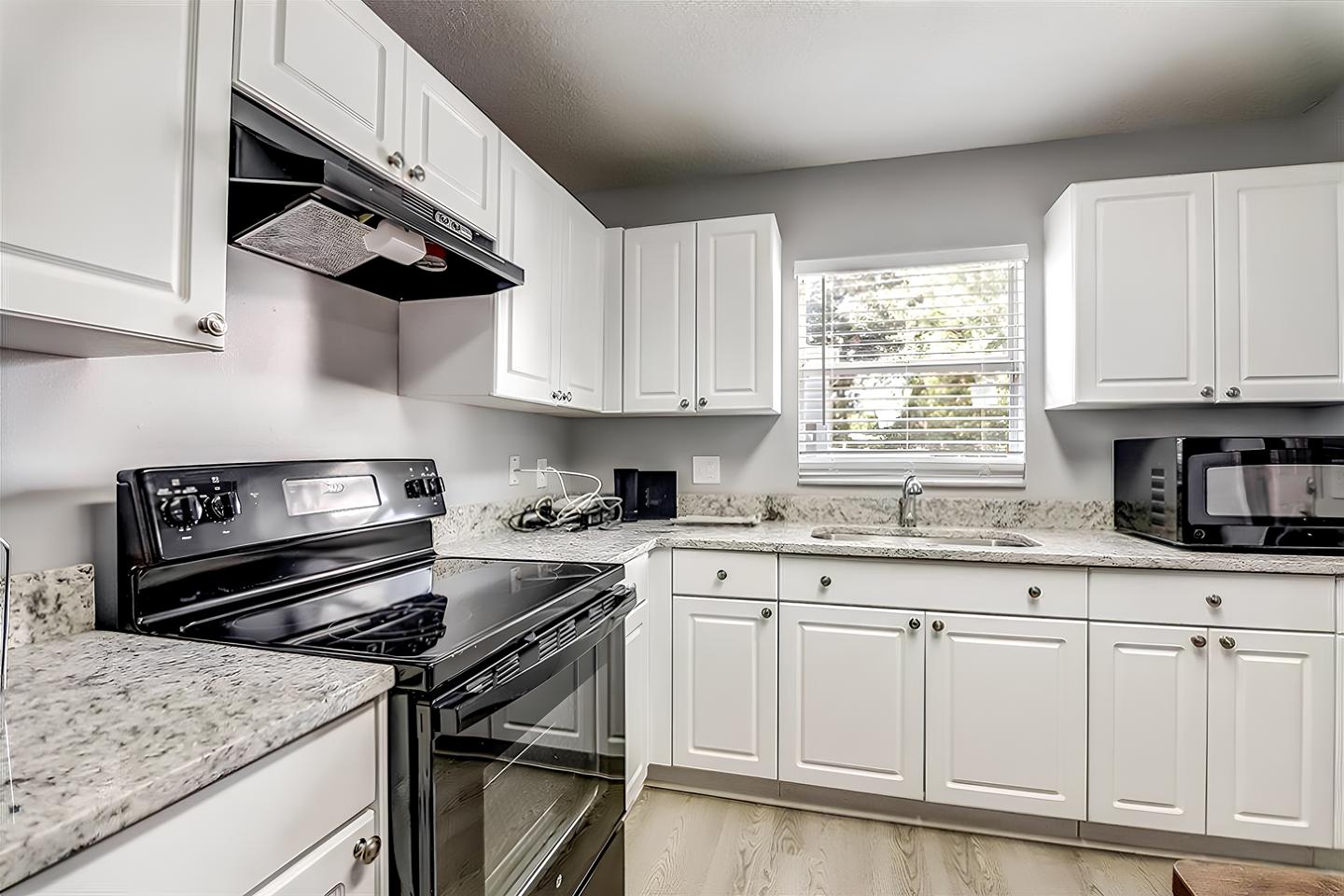 Common spaces including the kitchen