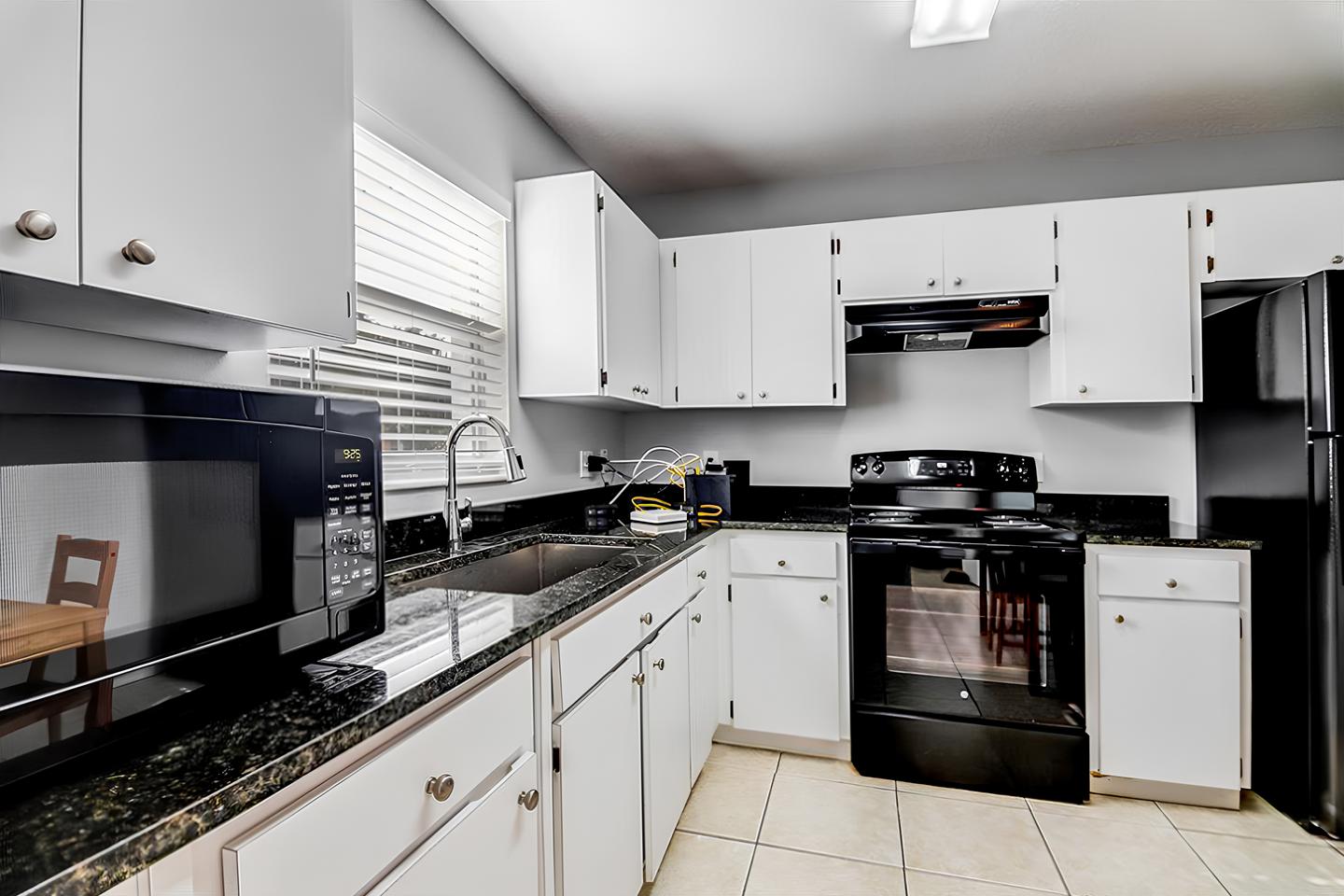 Common spaces including the kitchen