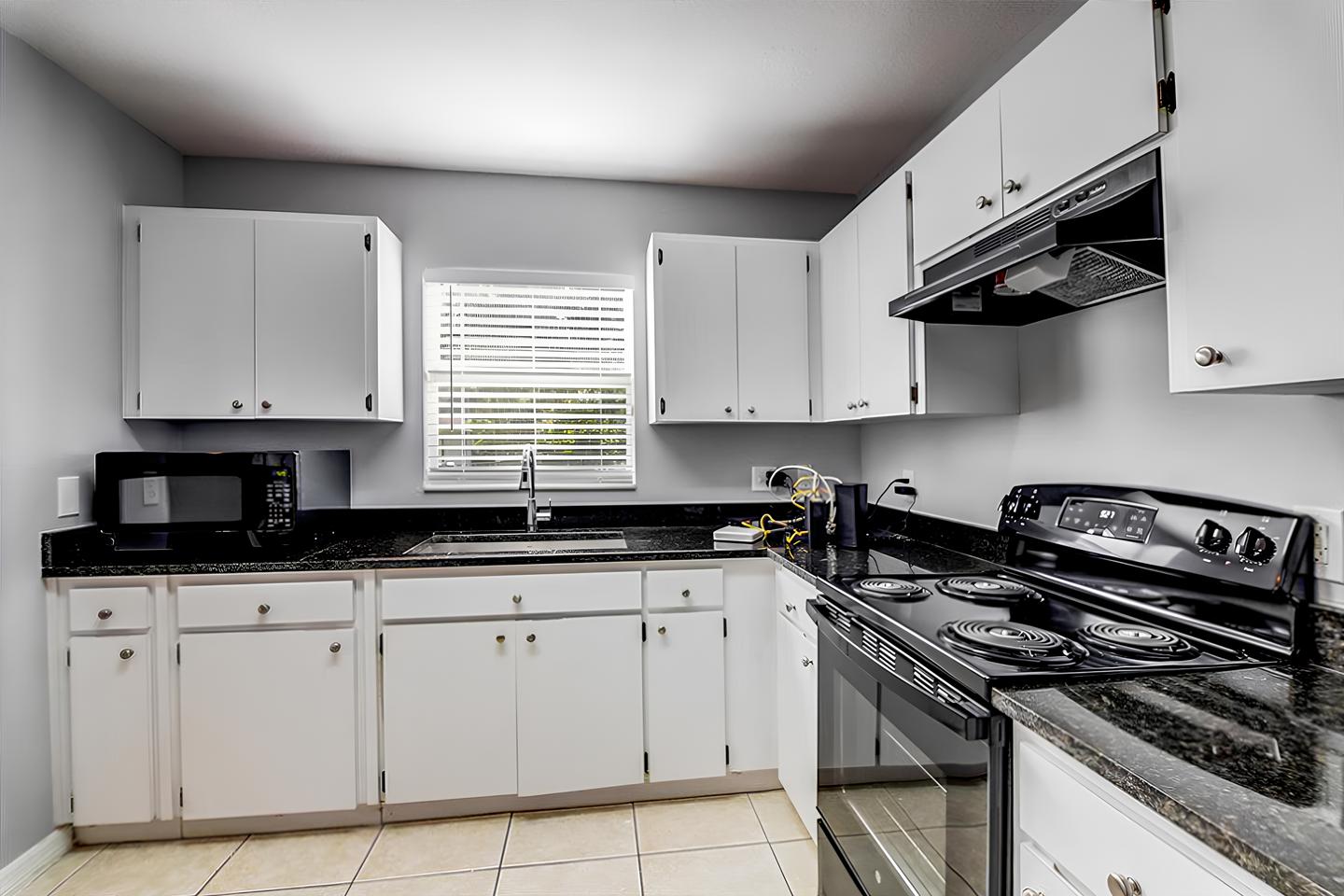 Common spaces including the kitchen
