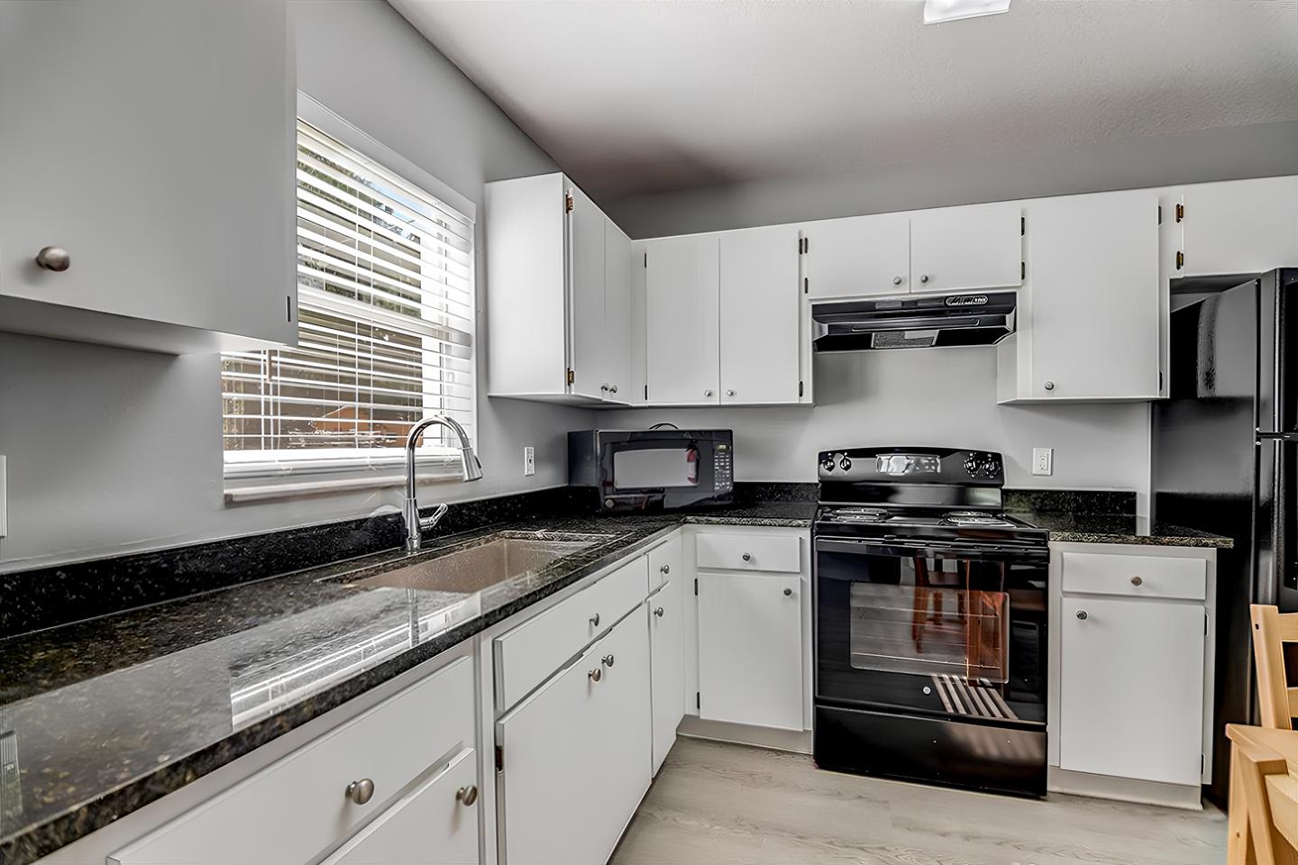 Common spaces including the kitchen
