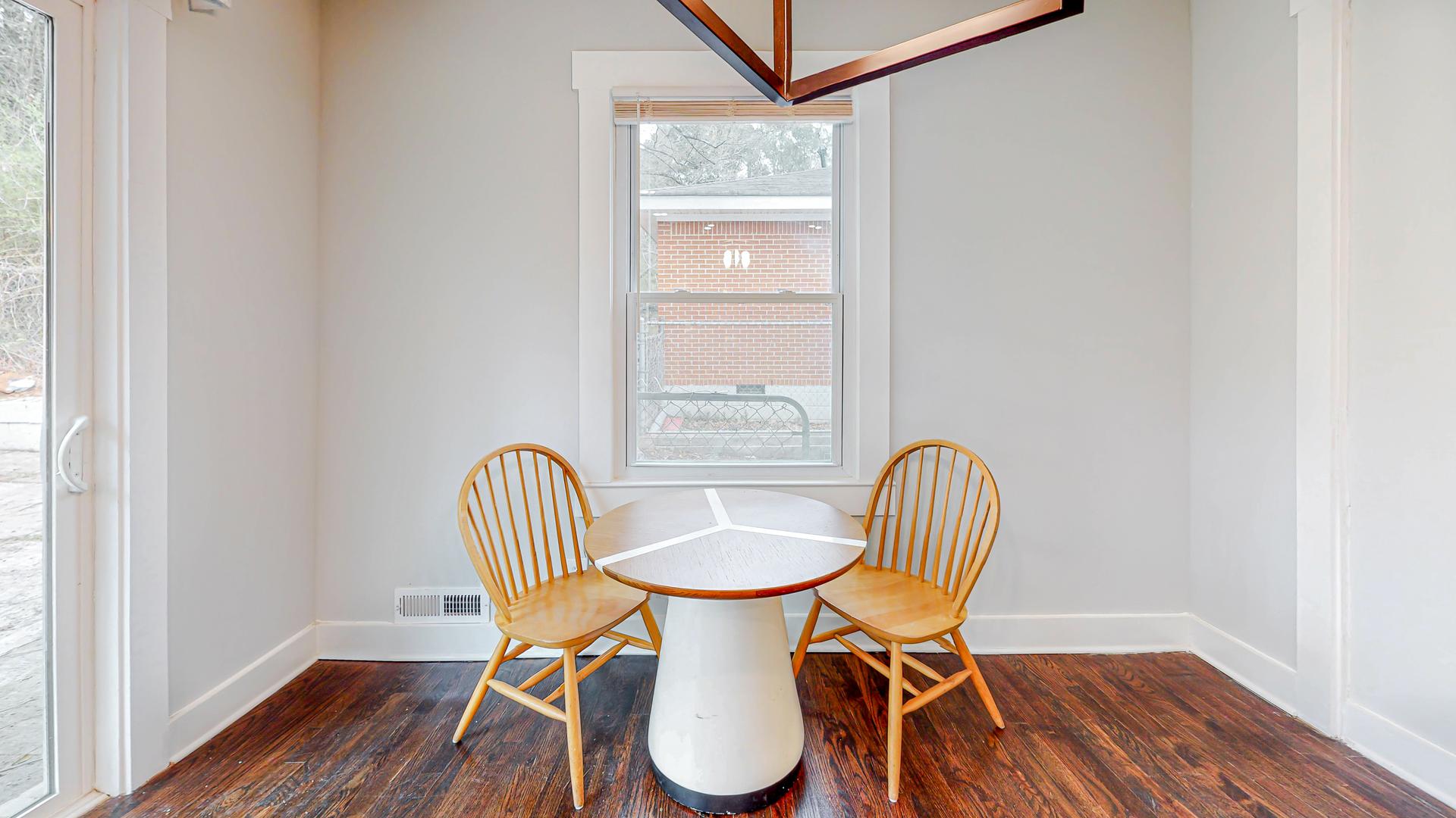 Common spaces including the kitchen