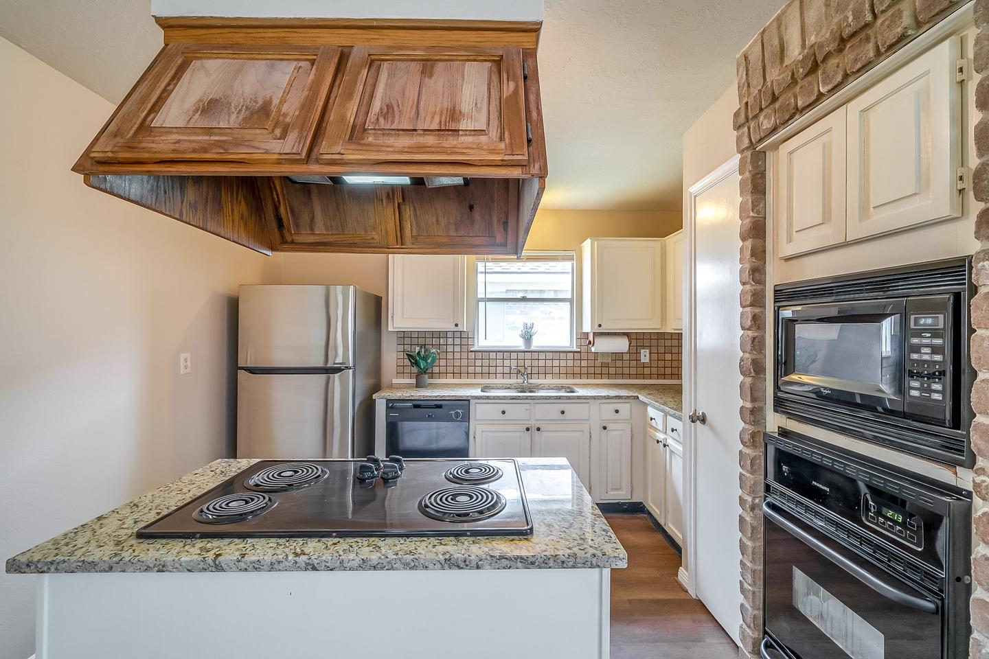 Common spaces including the kitchen
