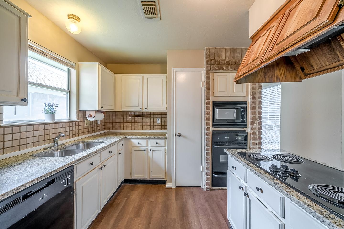 Common spaces including the kitchen