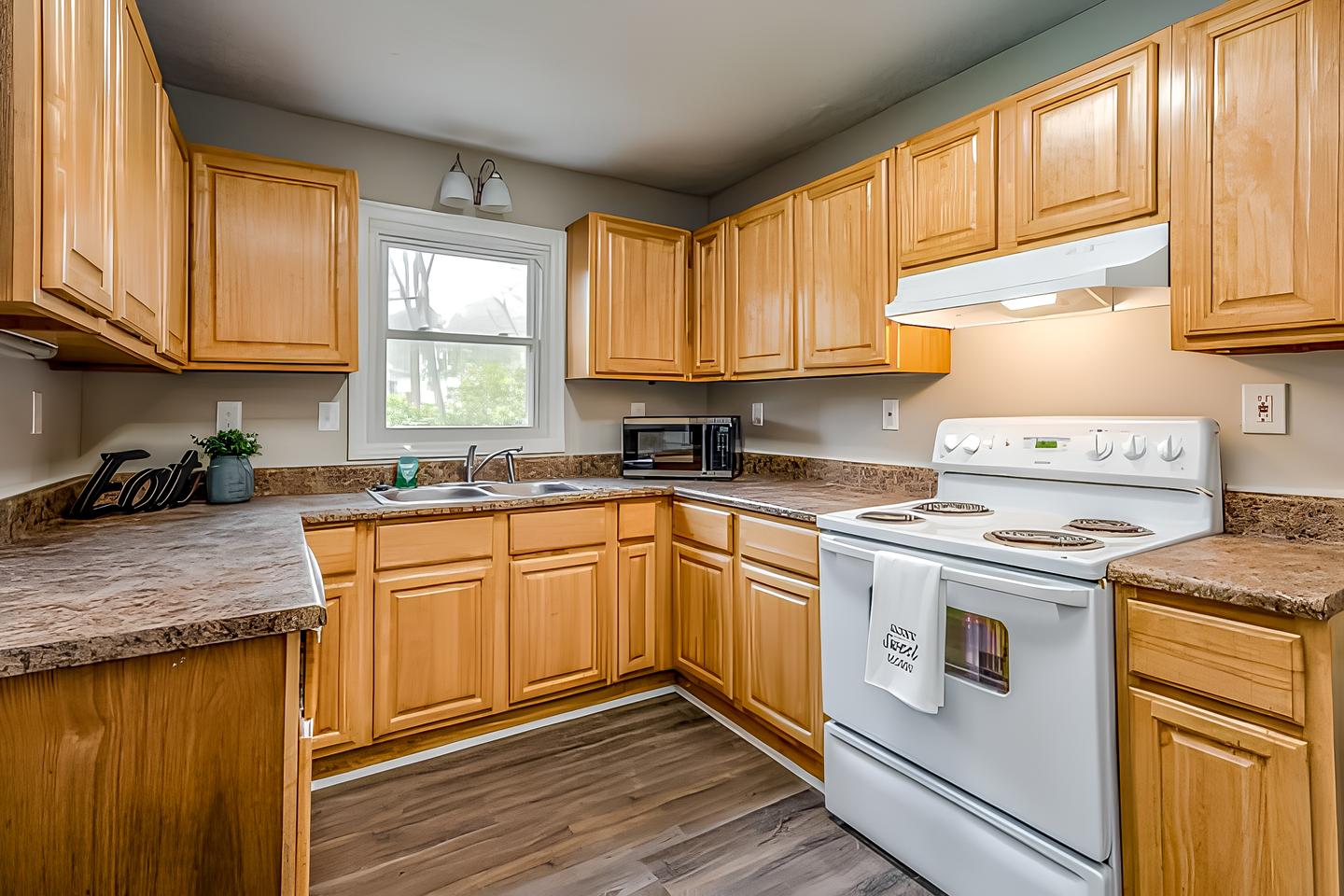 Common spaces including the kitchen