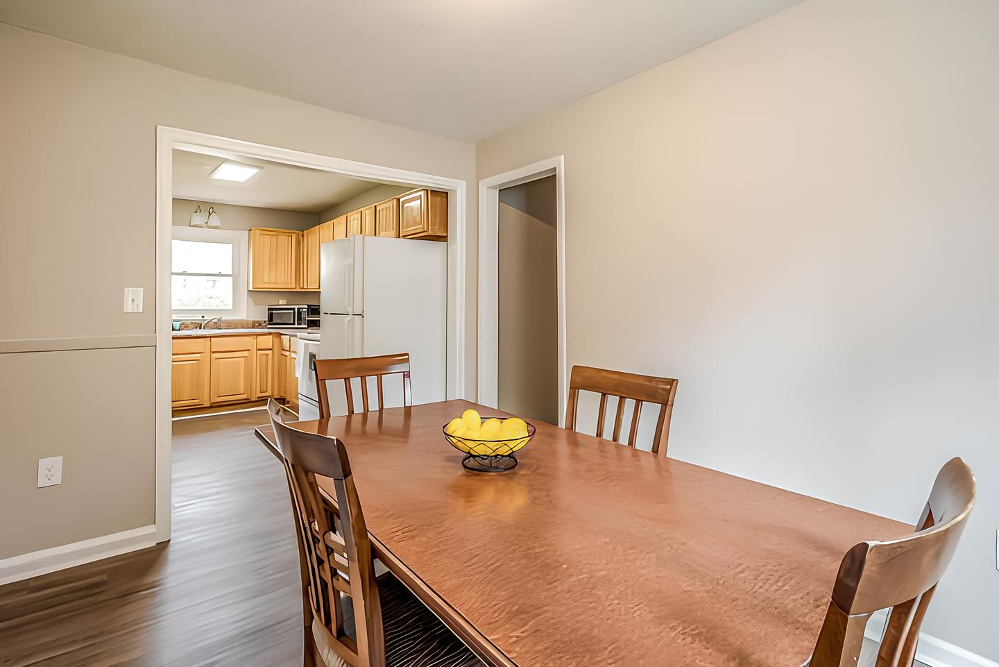 Common spaces including the kitchen