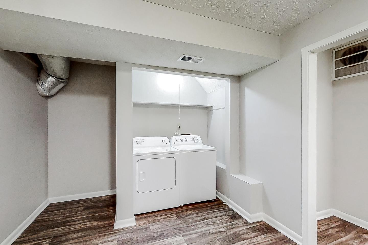 Common spaces including the kitchen
