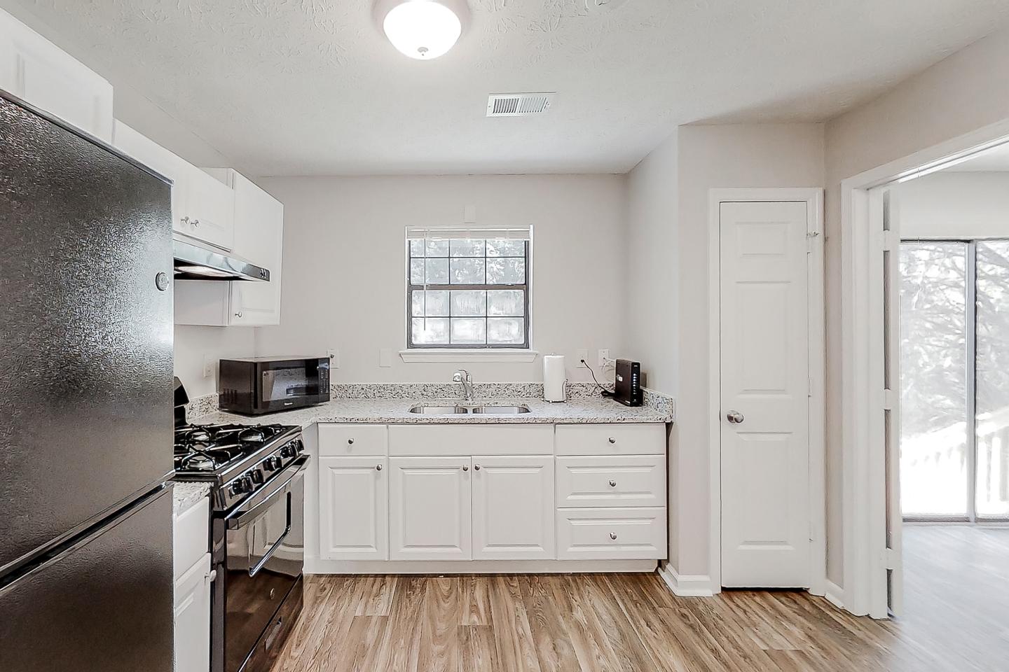 Common spaces including the kitchen